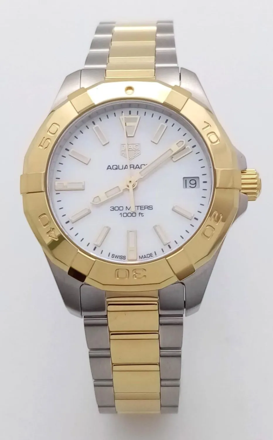 TAG Heuer Aquaracer 32mm Stainless steel and gold-plated Mother-of-pearl
