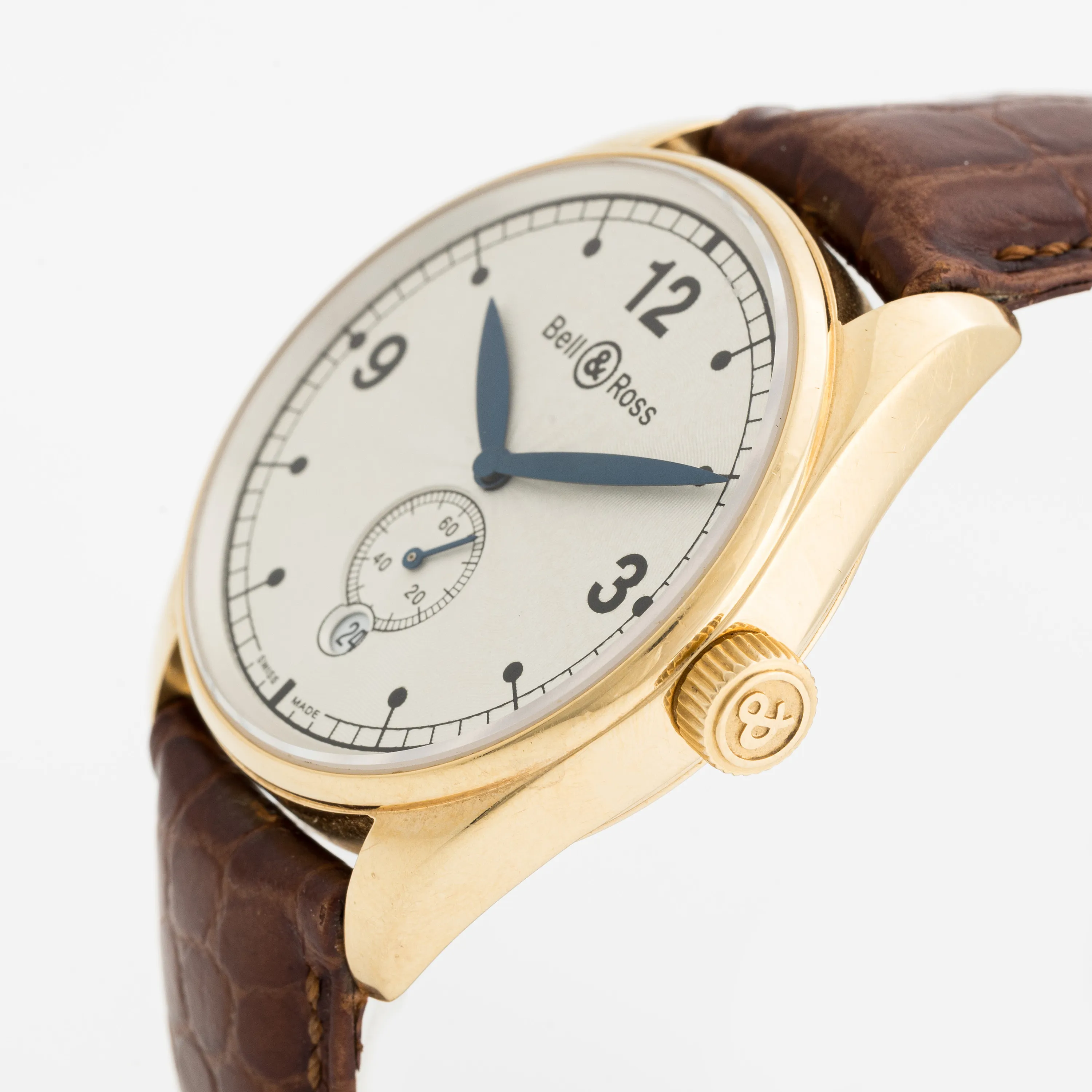 Bell & Ross Vintage 123 38mm Yellow gold Cream 1