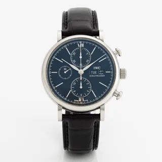 IWC Portofino IW391008 Stainless steel Black