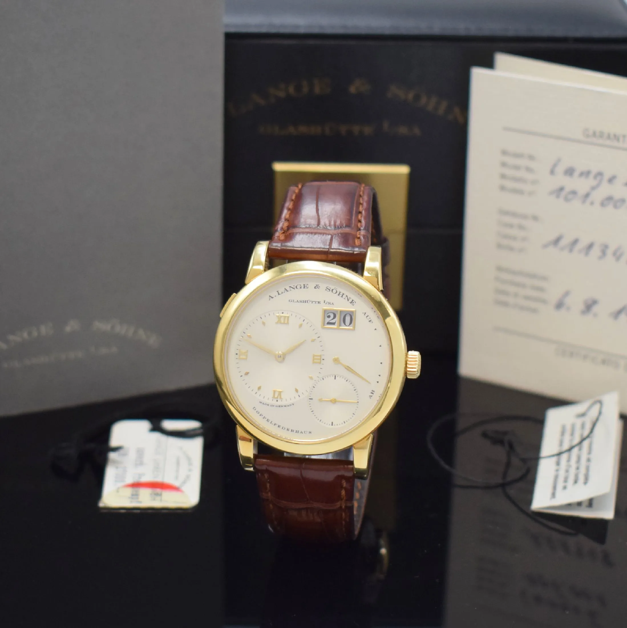 A. Lange & Söhne Lange 1 101.001 38.5mm Yellow gold Silver