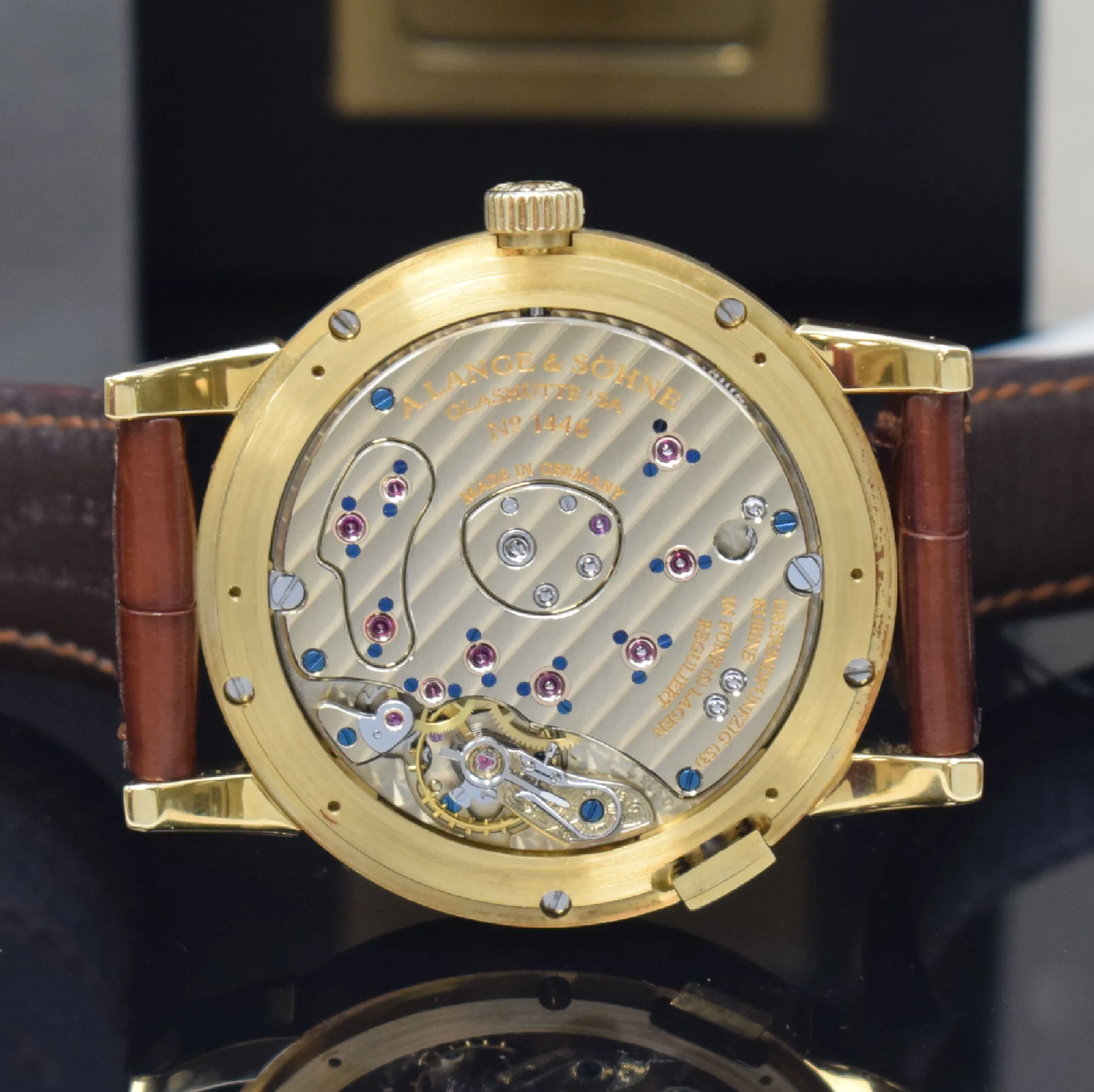 A. Lange & Söhne Lange 1 101.001 38.5mm Yellow gold Silver 9