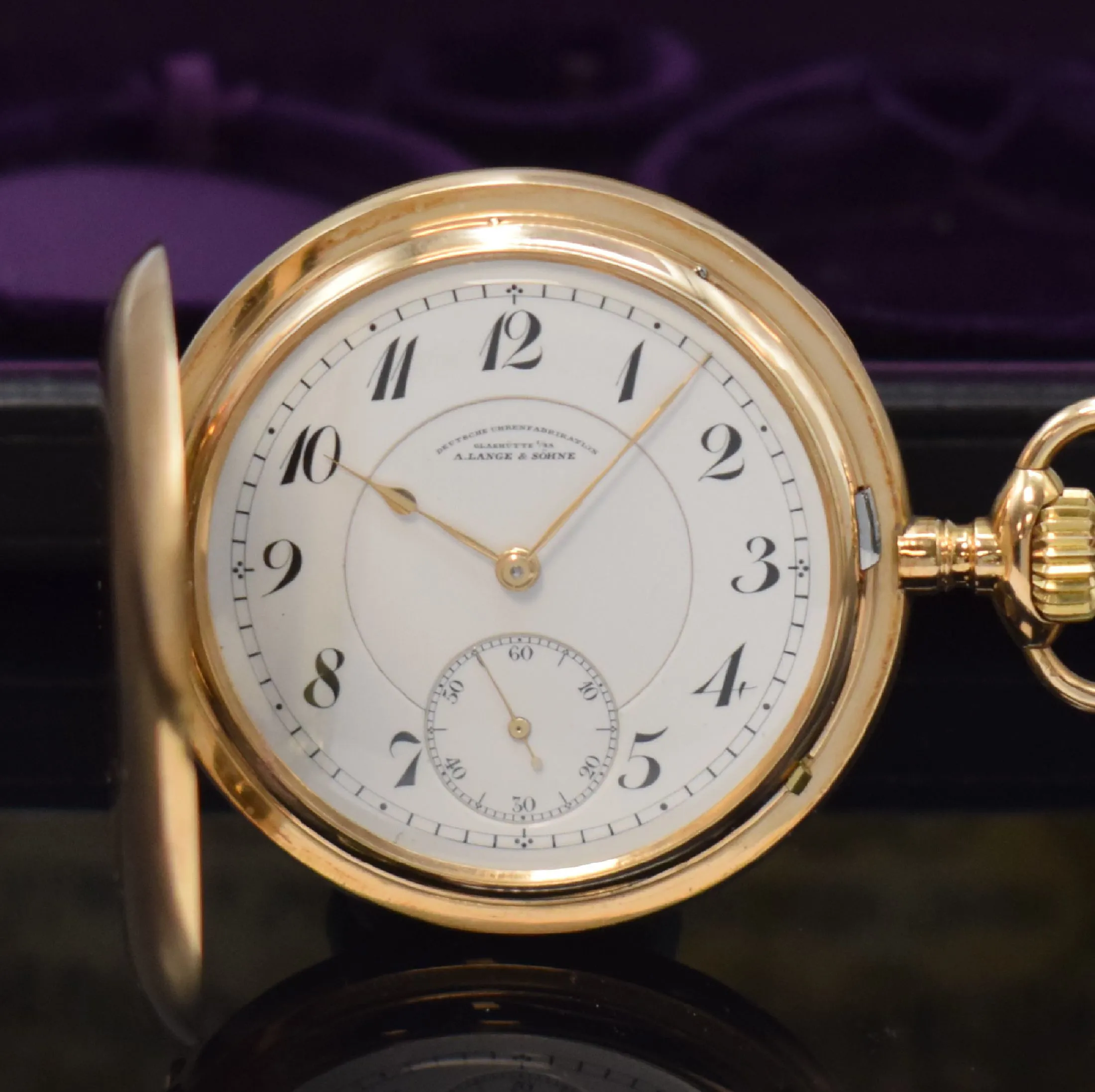 A. Lange & Söhne Deutsche Uhren Fabrikation 53mm Yellow gold Enamel 1