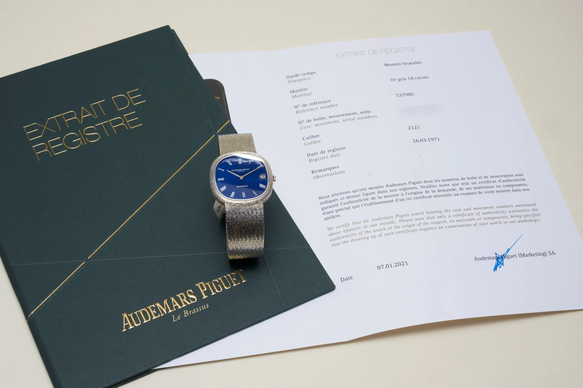 Audemars Piguet Ellipse 32.5mm White gold Blue 1