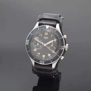 Heuer 1550 SG Stainless steel Black