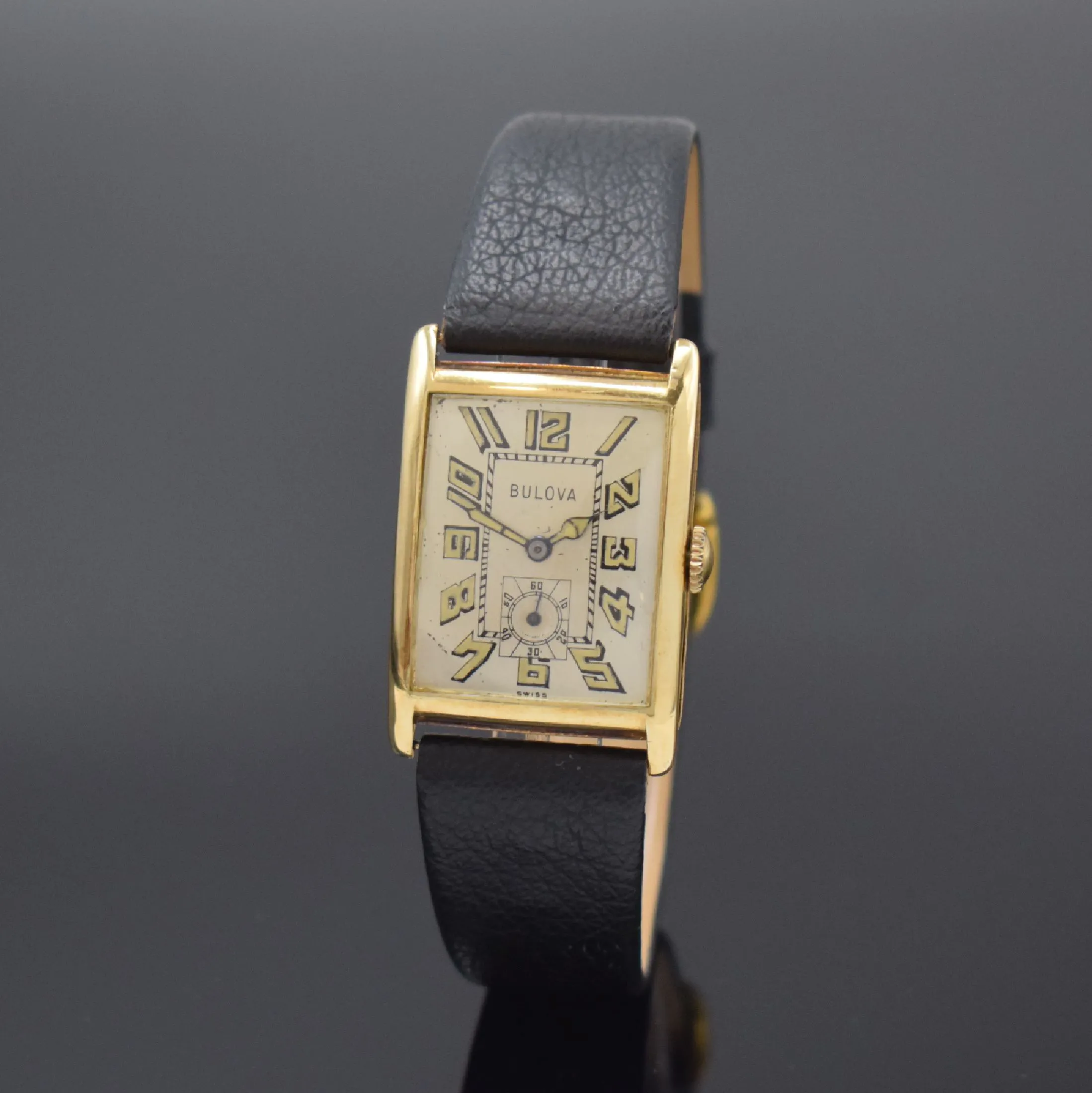 Bulova 26mm Yellow gold Silver