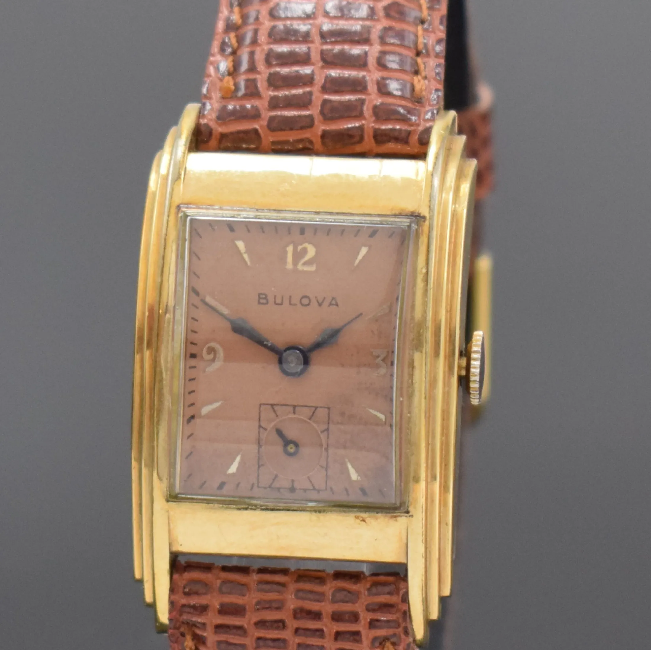 Bulova 24mm Yellow gold Salmon 1