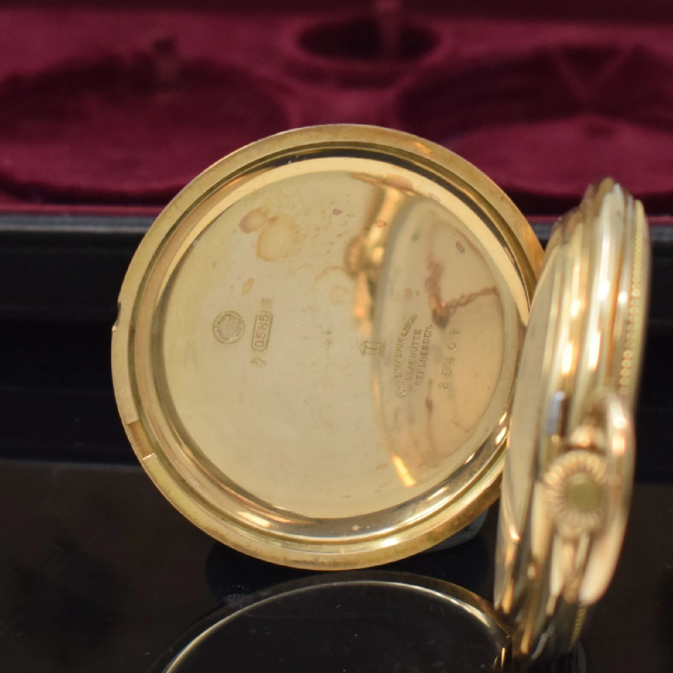 Union Glashütte 54mm Yellow gold Enamel 2