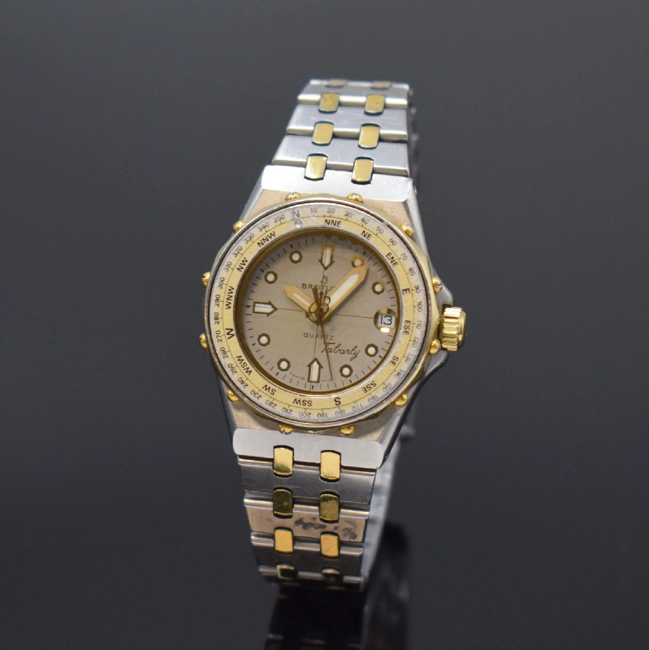 Breitling Tabarly 28mm Steel and gold Gray