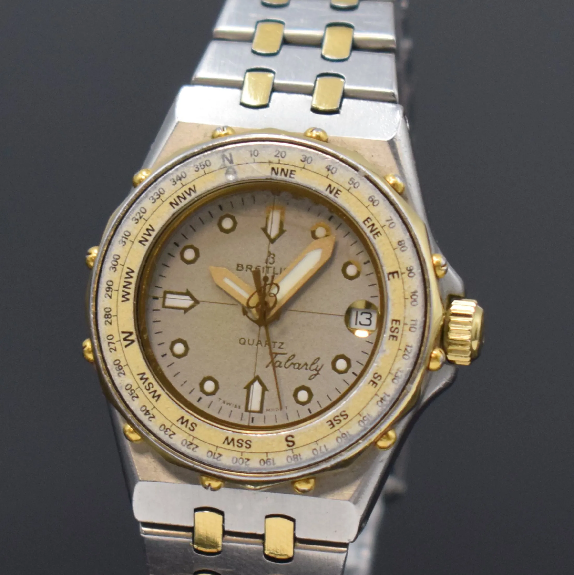 Breitling Tabarly 28mm Steel and gold Gray 1