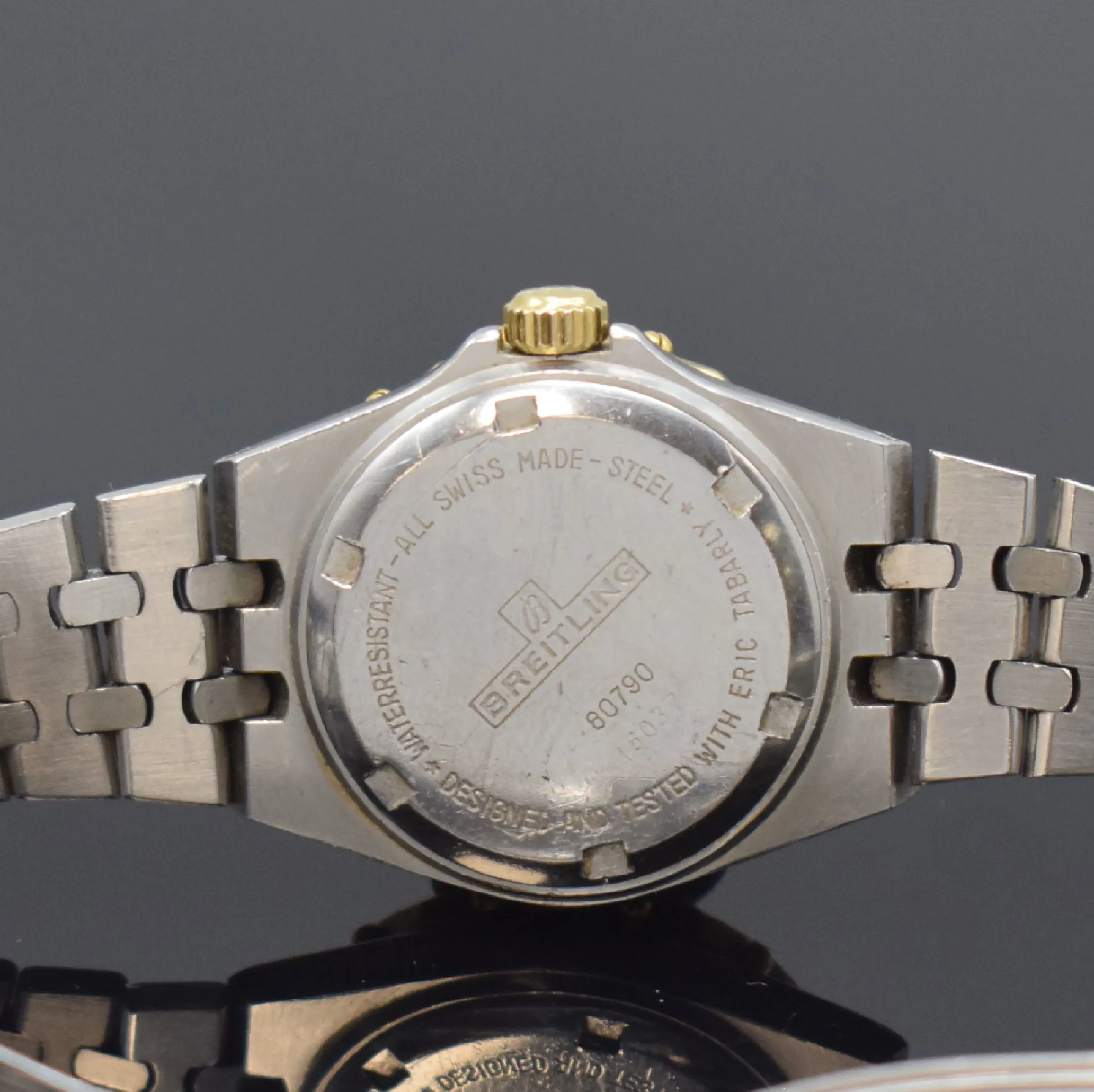 Breitling Tabarly 28mm Steel and gold Gray 4