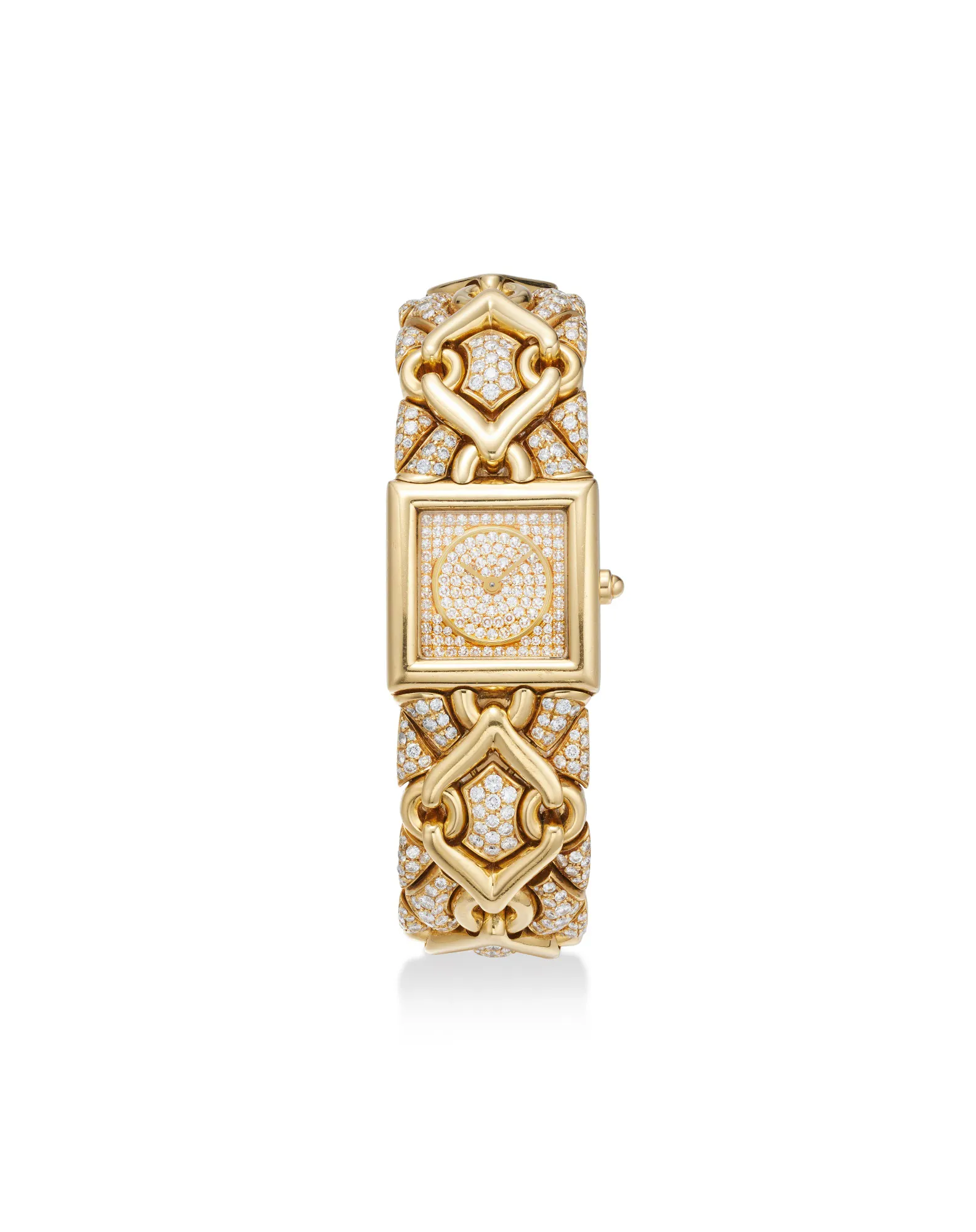 Bulgari Parentesi BJ 06 21.5mm Yellow gold and Diamond Diamond