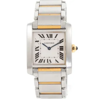 Cartier Tank Française W51006Q4 Yellow gold and Stainless steel Silver