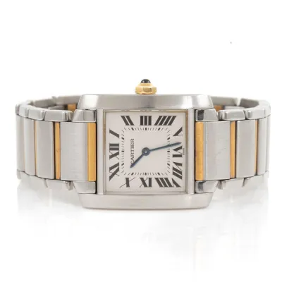 Cartier Tank Française W51006Q4 29mm Yellow gold and Stainless steel Silver 2