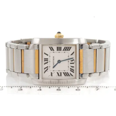 Cartier Tank Française W51006Q4 29mm Yellow gold and Stainless steel Silver 4