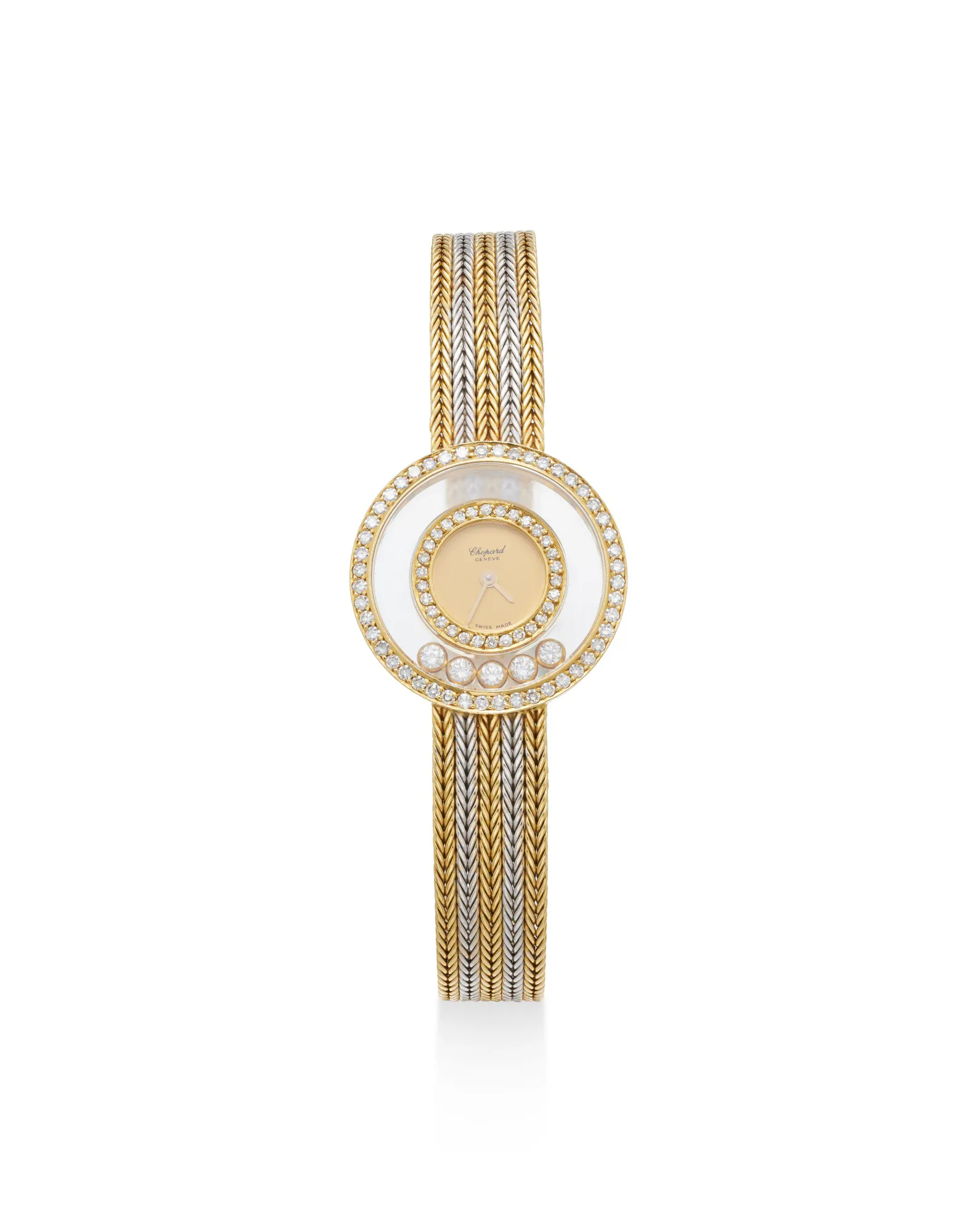 Chopard Happy Diamonds 20/4355 24mm Two-colored gold and diamond-set Gold