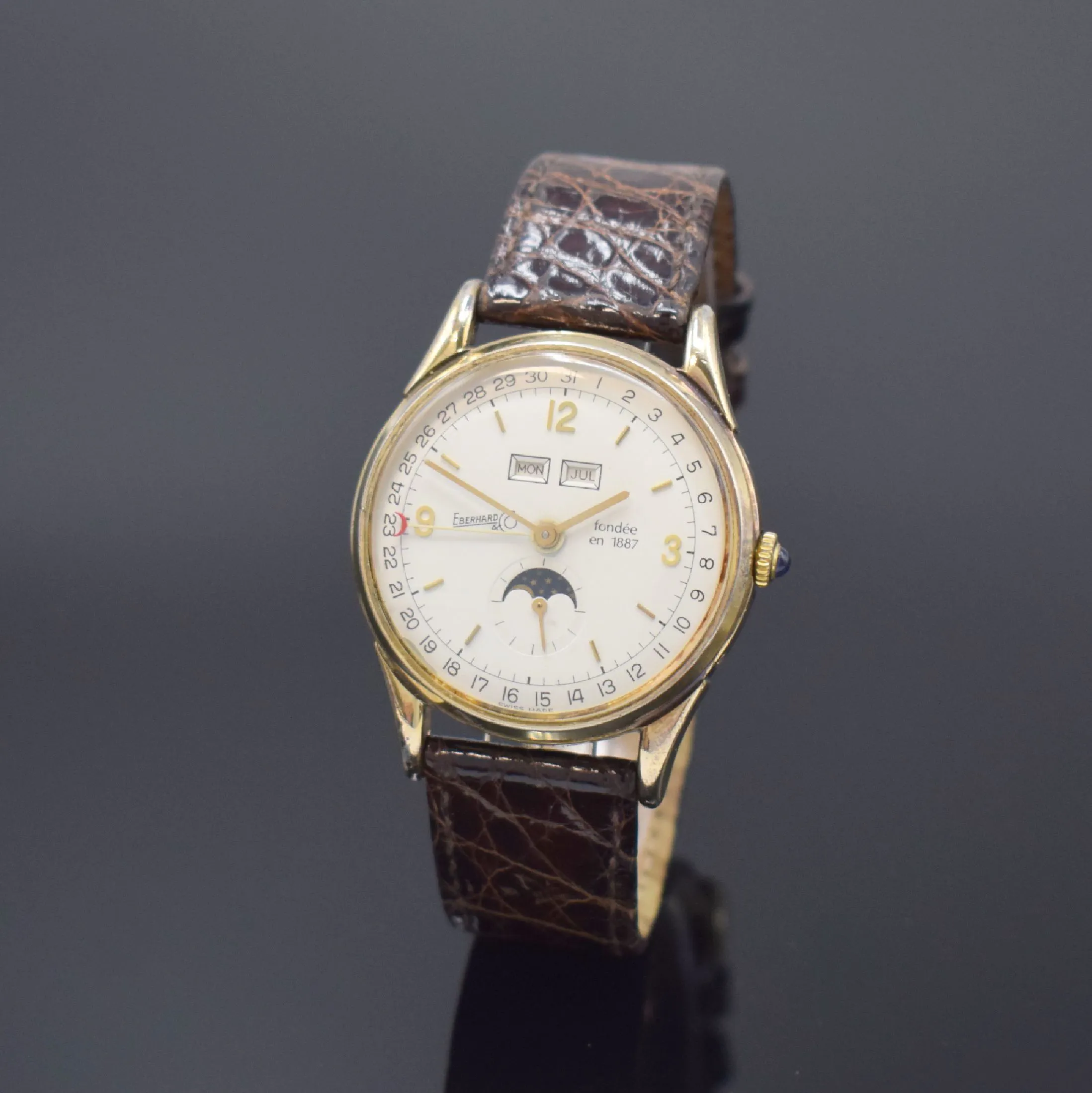 Eberhard & Co. 36mm Vermeil Cream