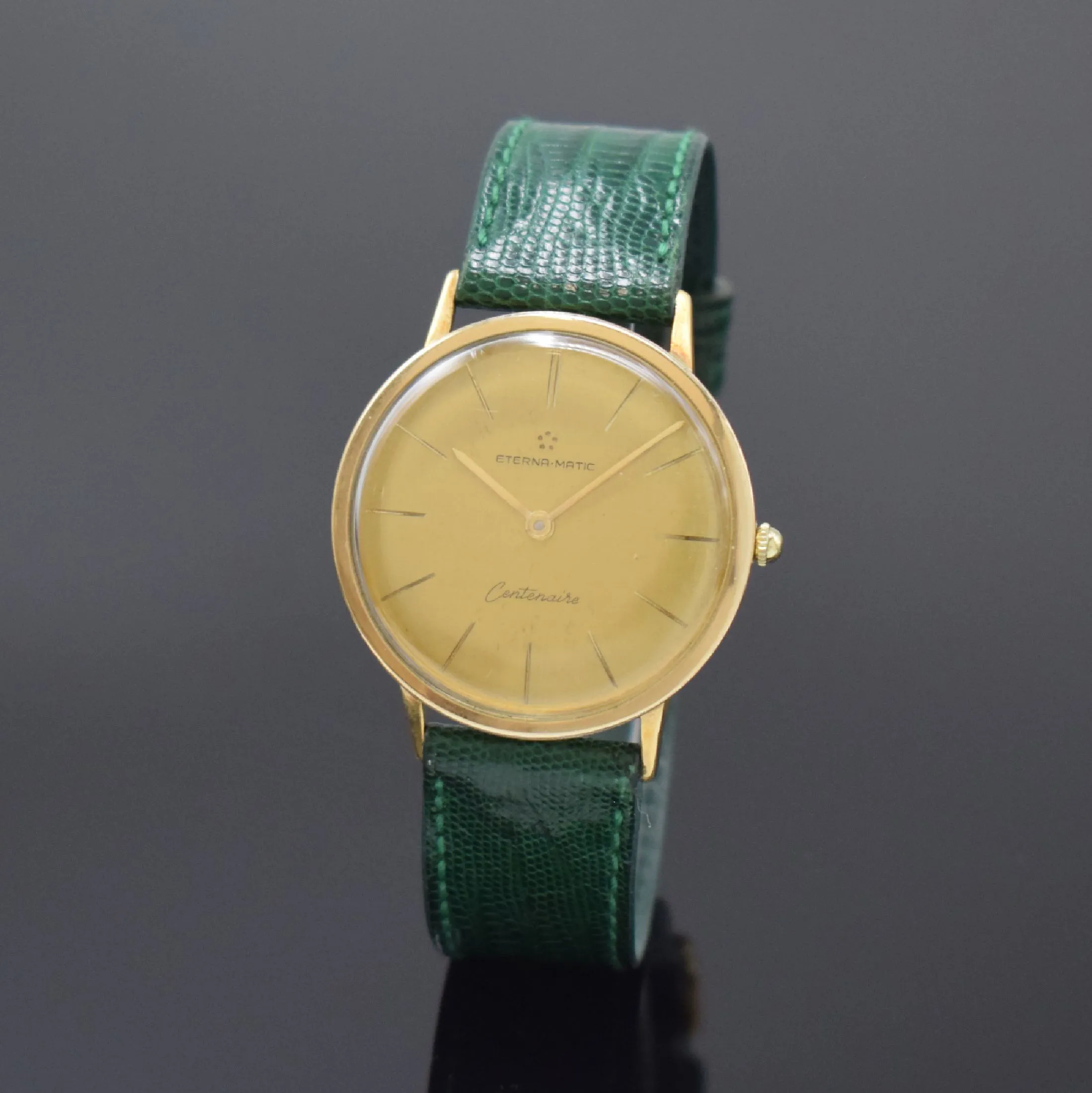 Eterna Centenaire 34.5mm Gilt-metal Gold-coloured