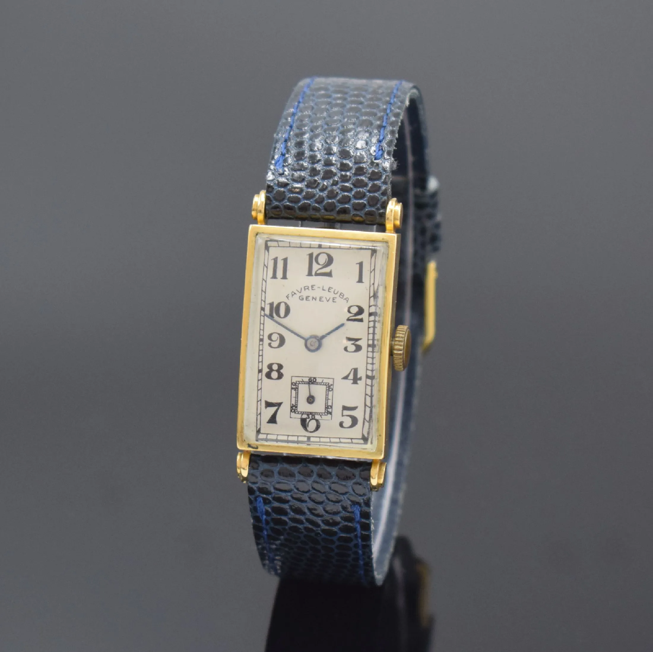 Favre-Leuba 37mm Yellow gold Silver