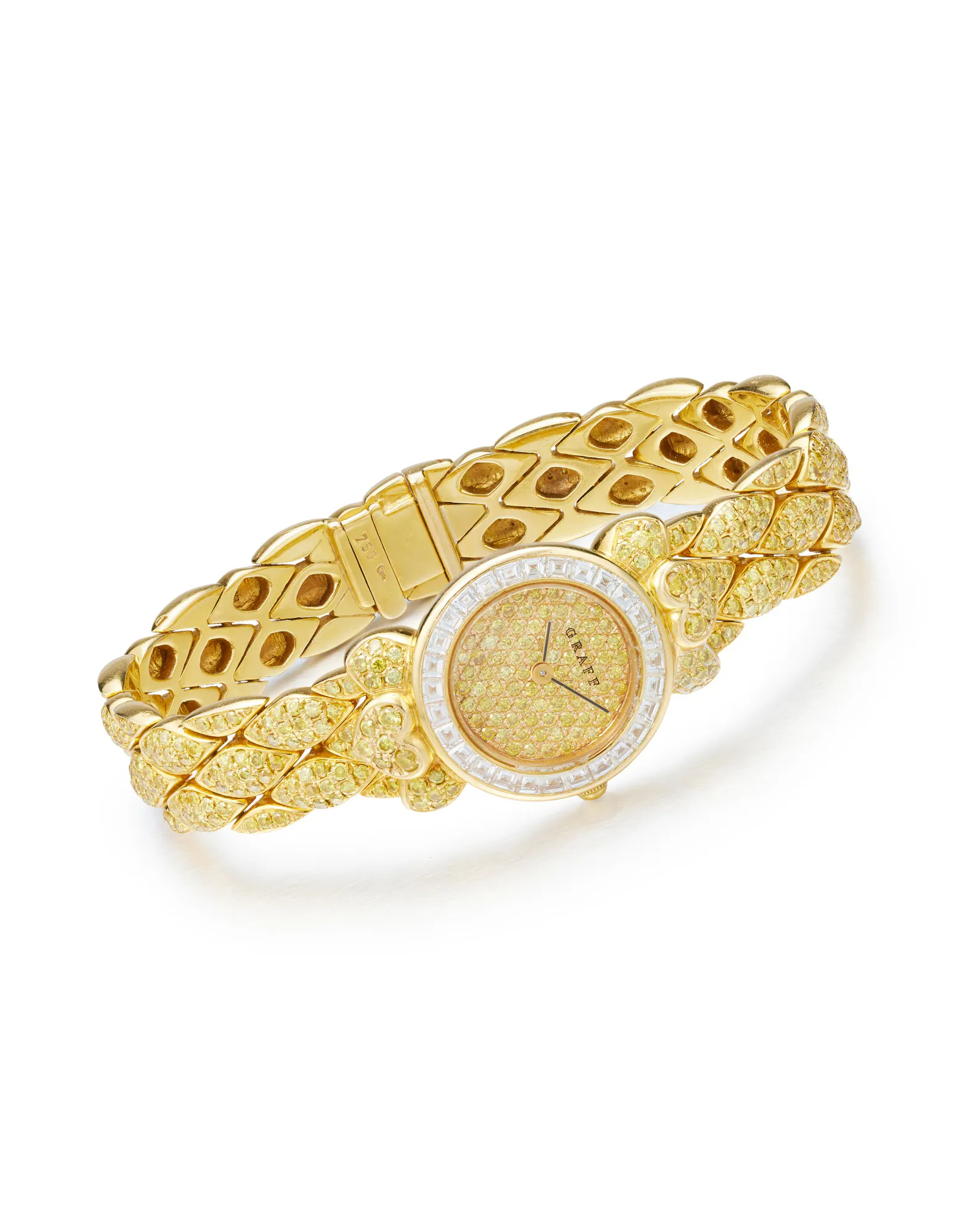 Graff GXXI 20mm Yellow gold and Diamond Diamond