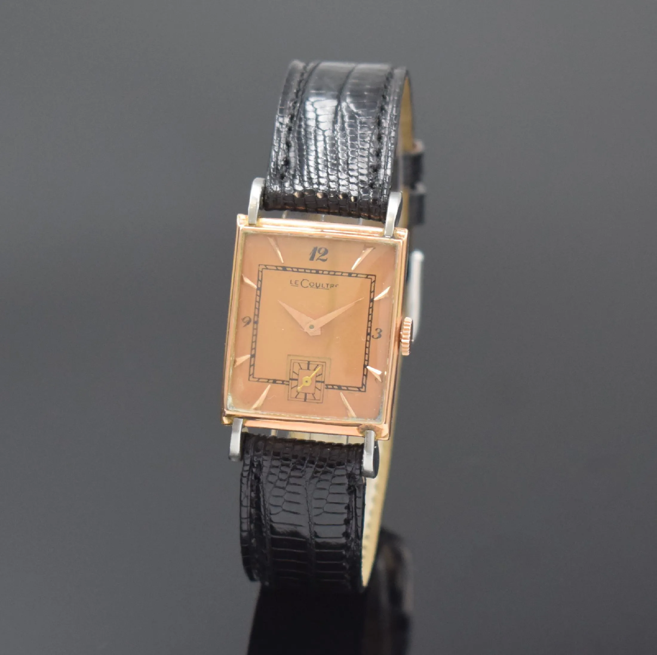 Jaeger-LeCoultre 22mm Rose gold and Stainless steel Gilt