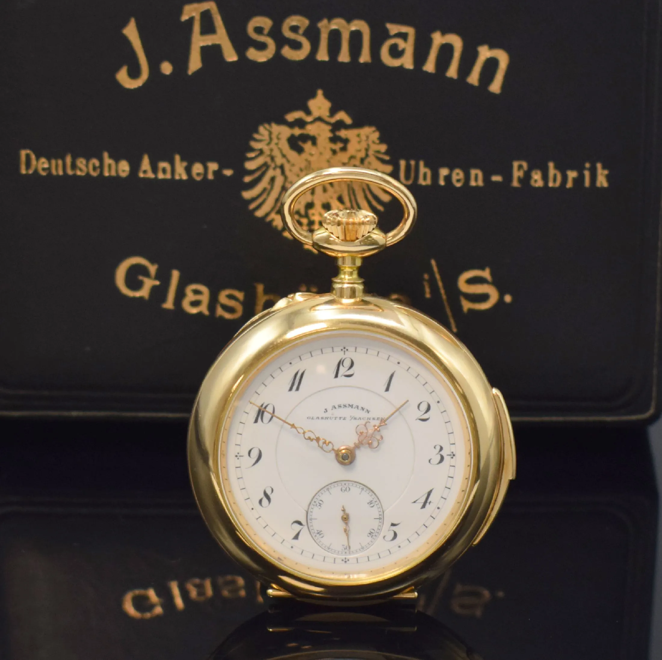 Julius Assmann 56mm Yellow gold Enamel