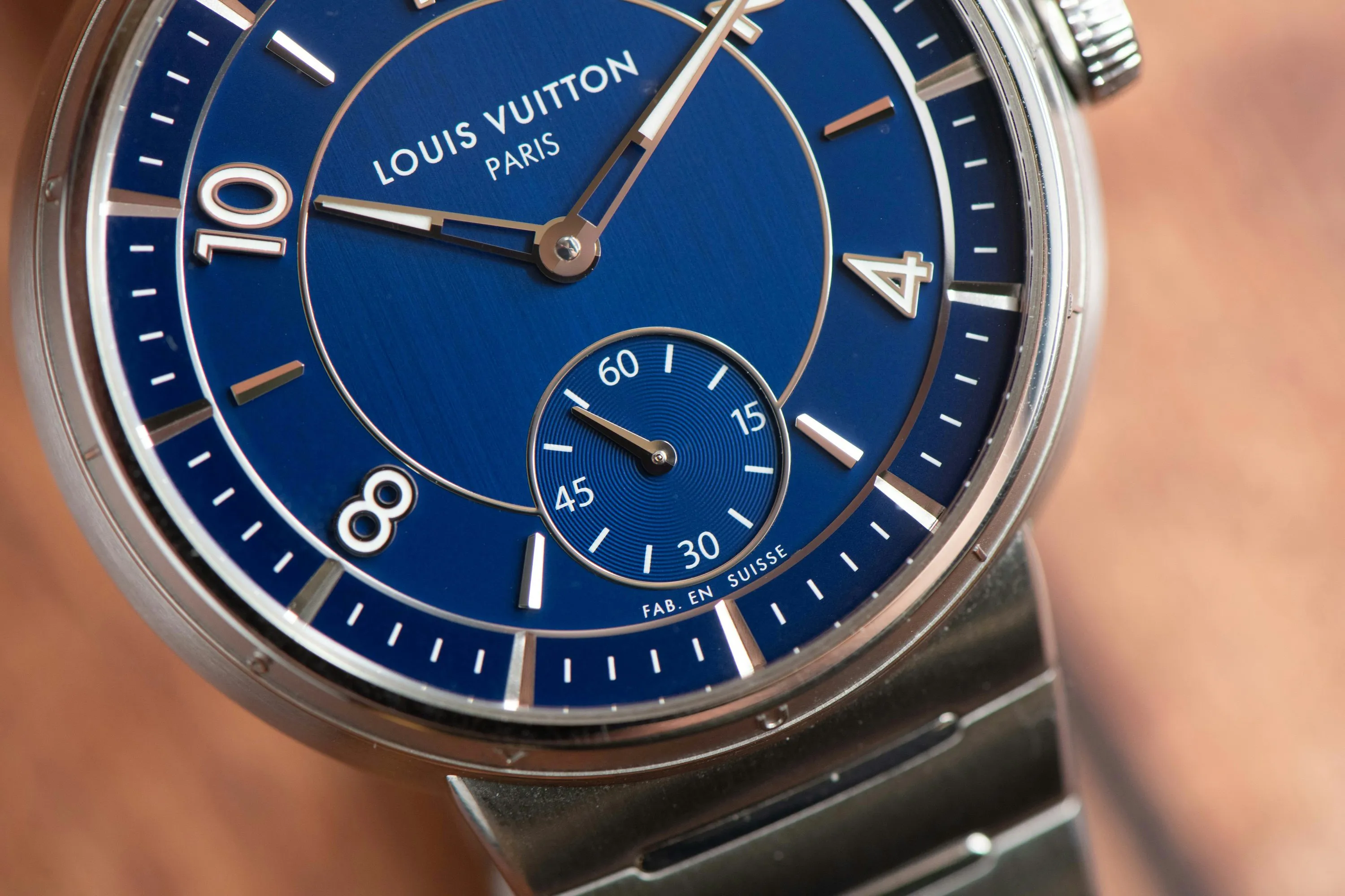 Louis Vuitton Tambour W1ST20 40mm Stainless steel Blue 2