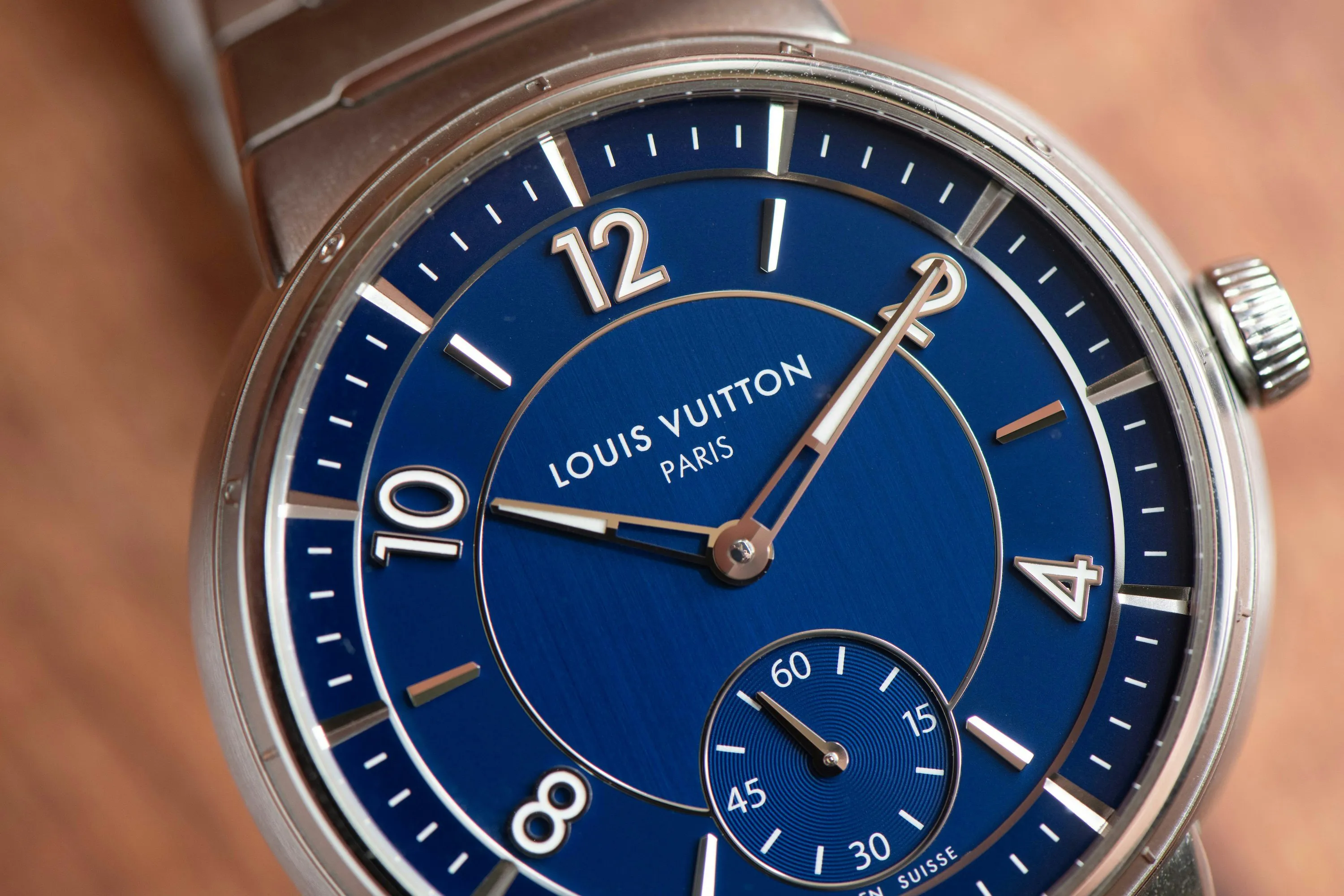 Louis Vuitton Tambour W1ST20 40mm Stainless steel Blue 3