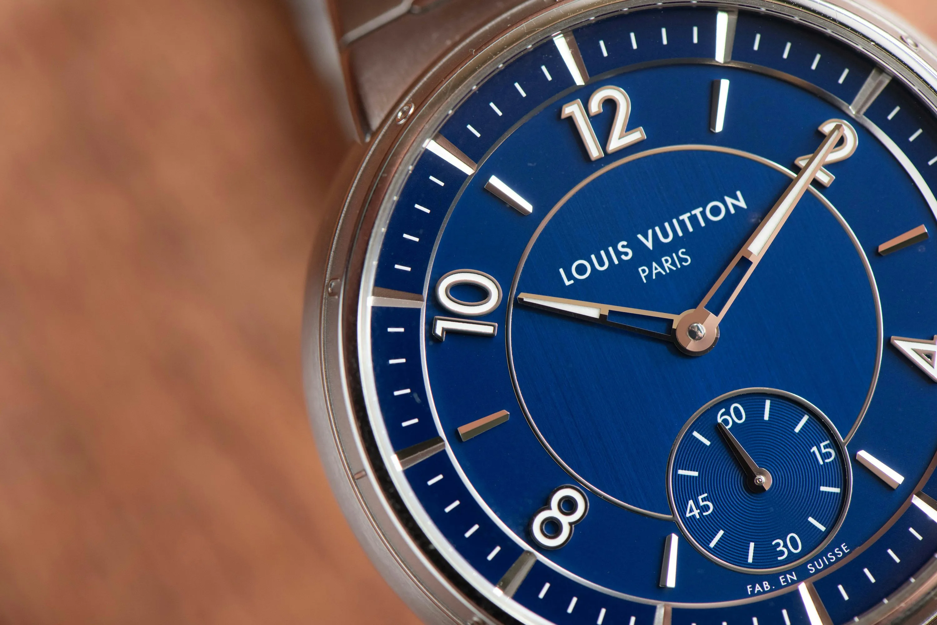 Louis Vuitton Tambour W1ST20 40mm Stainless steel Blue 4