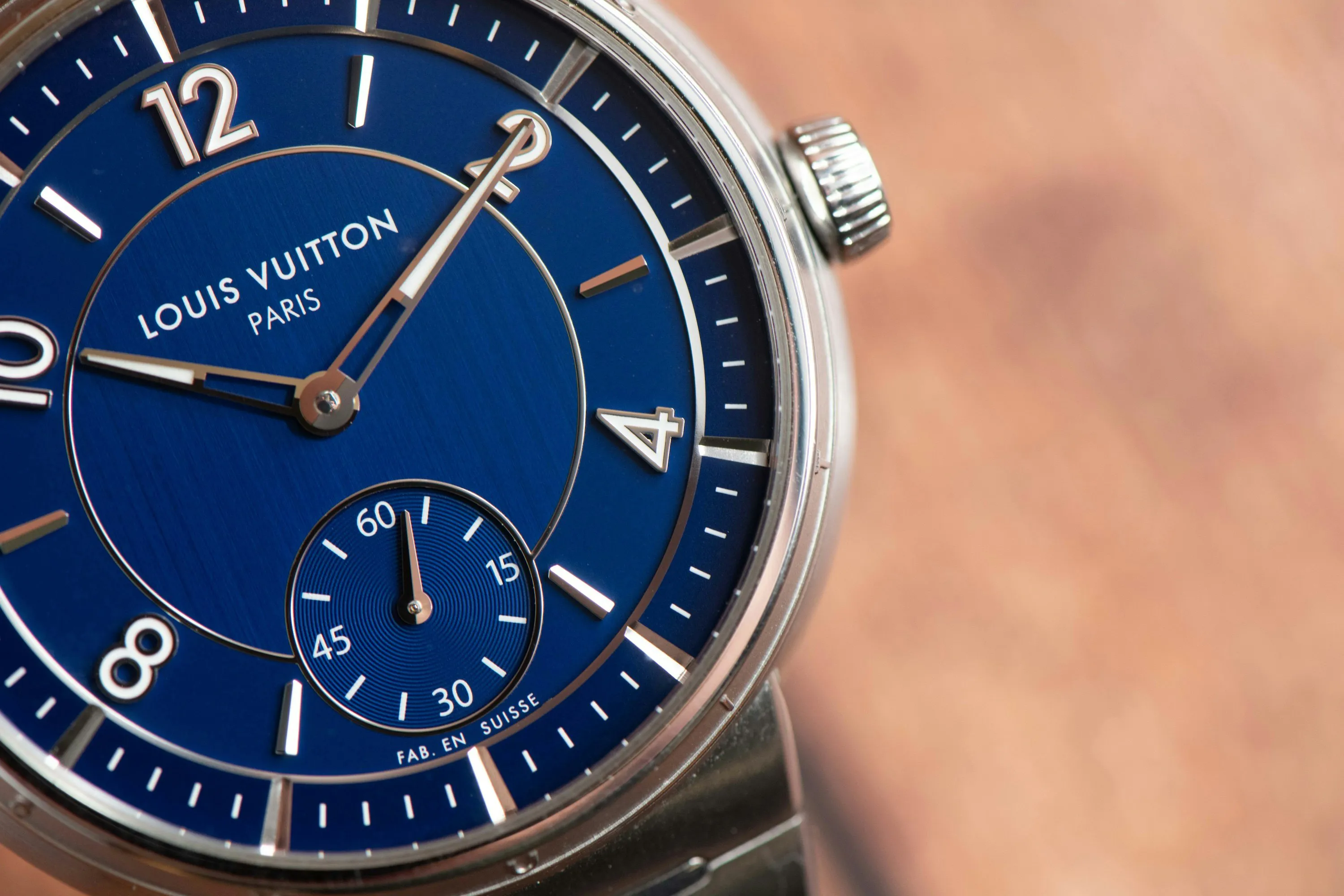Louis Vuitton Tambour W1ST20 40mm Stainless steel Blue 6
