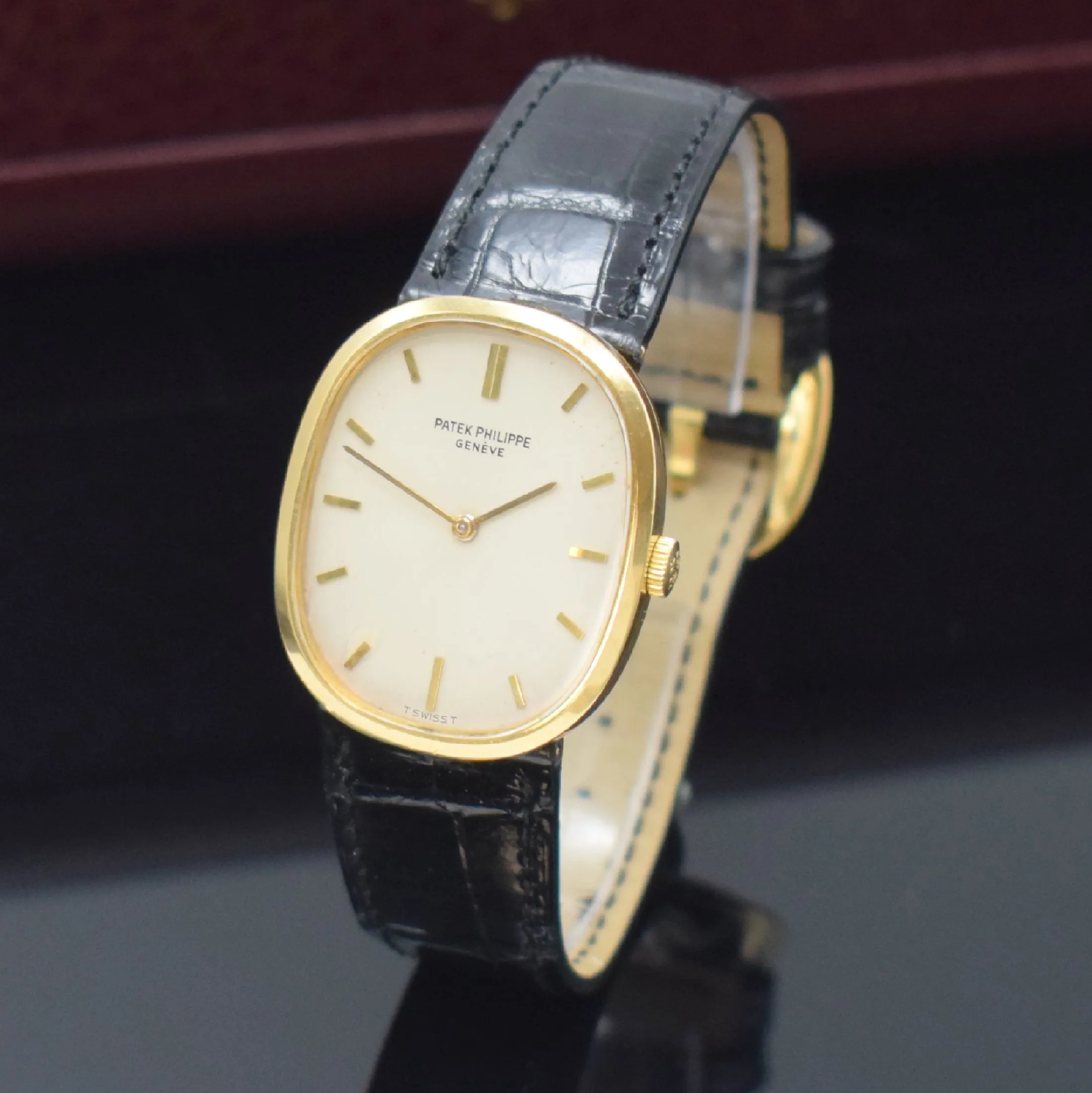 Patek Philippe Ellipse 3548 27mm Yellow gold Silver 1