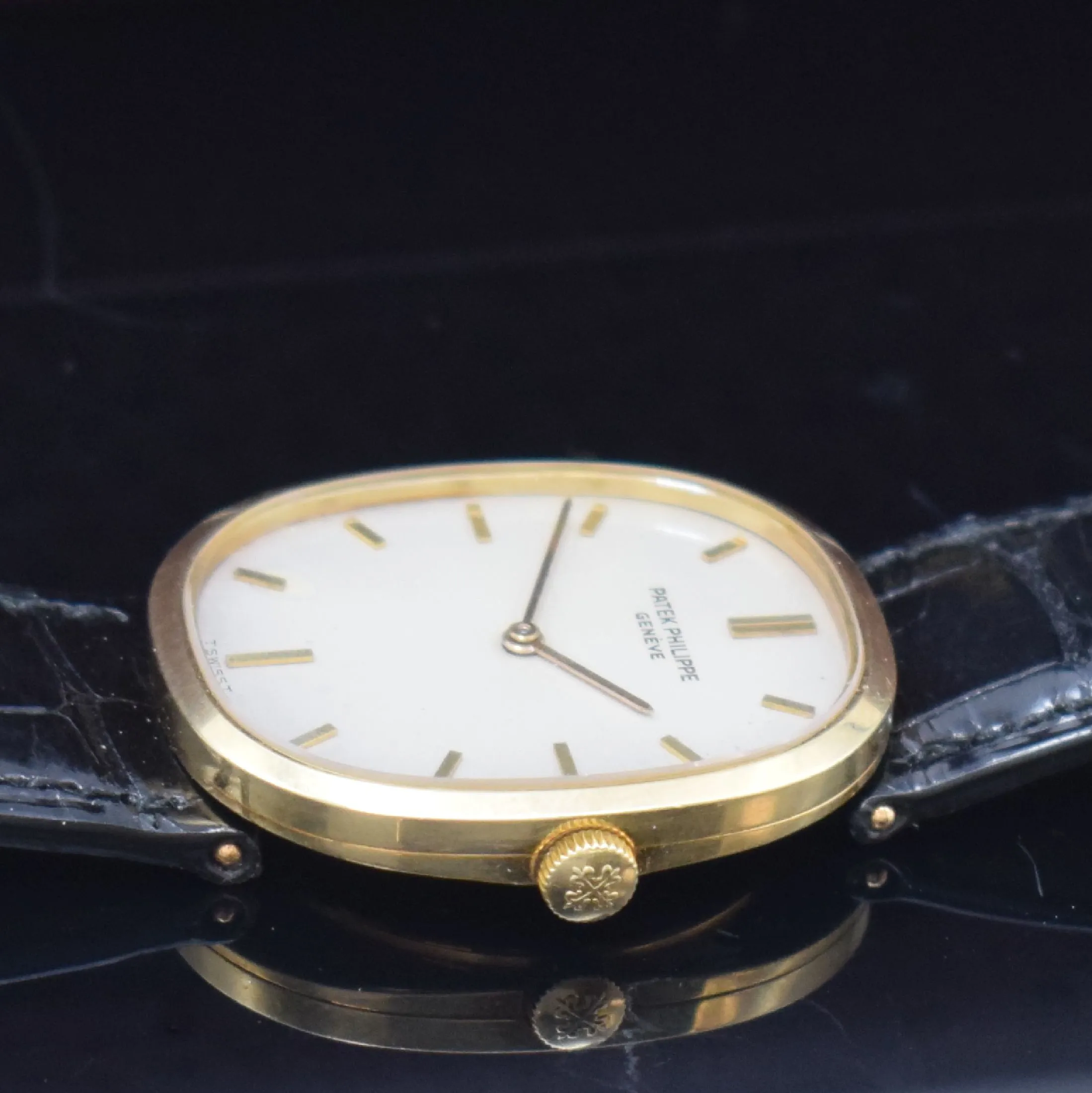 Patek Philippe Ellipse 3548 27mm Yellow gold Silver 7