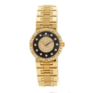 Piaget Dancer 80564 Yellow gold and Diamond Black