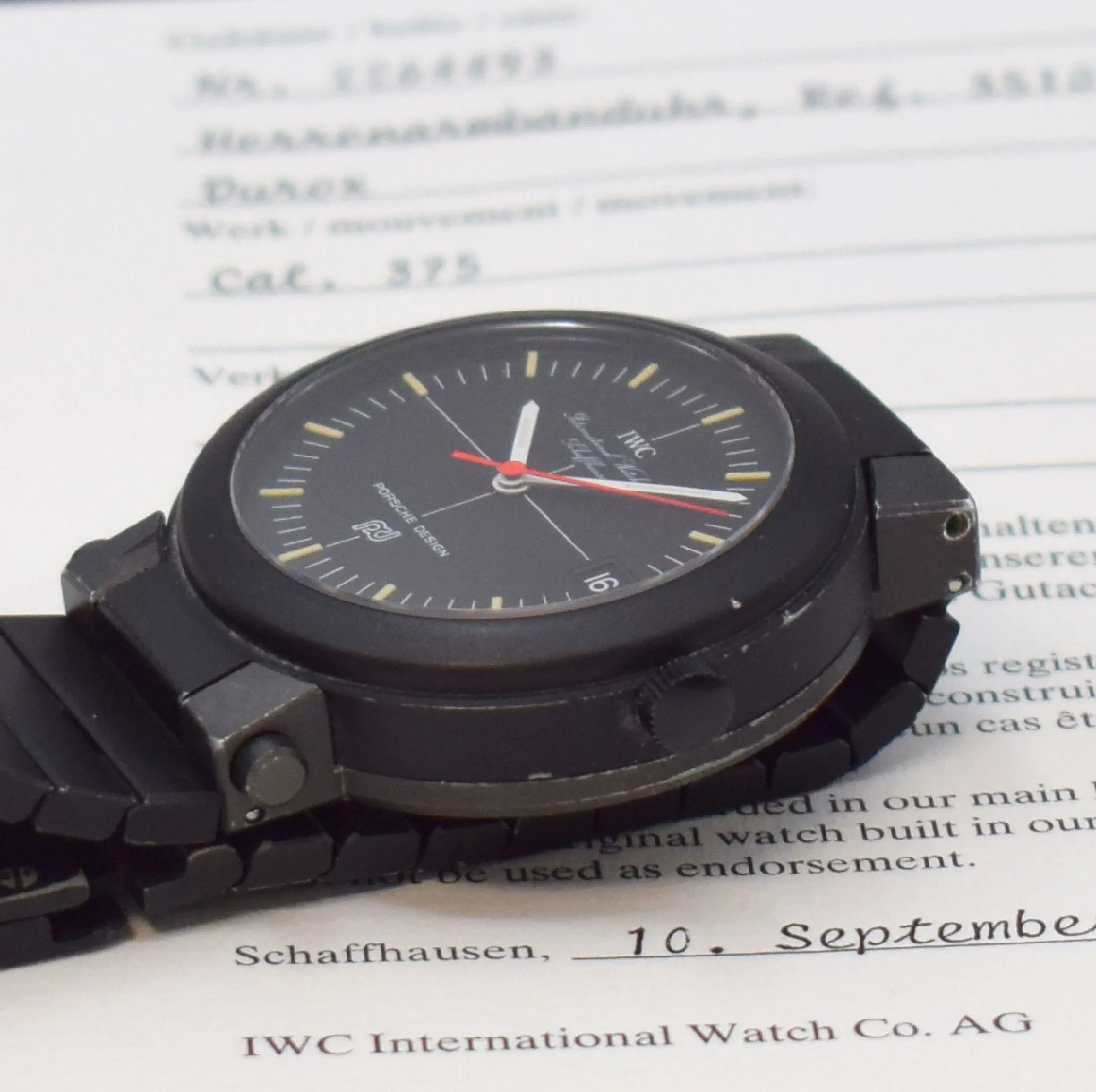 IWC Porsche Design IW3510 39mm Aluminum Black 3