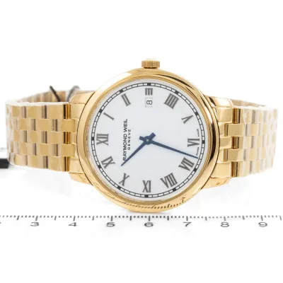 Raymond Weil Toccata 5485-P-00359 39mm Yellow gold and Stainless steel and PVD White 5