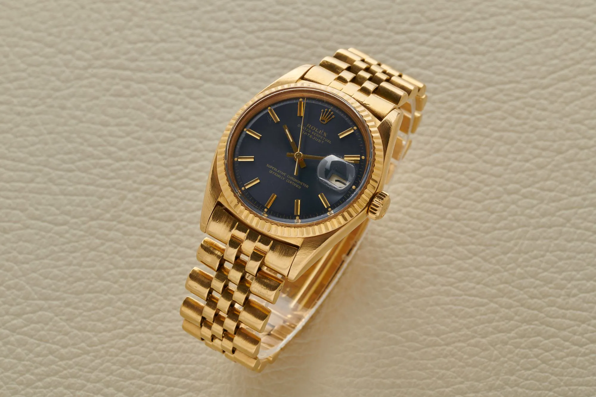 Rolex Datejust 36 1601 36mm Yellow gold Blue 2