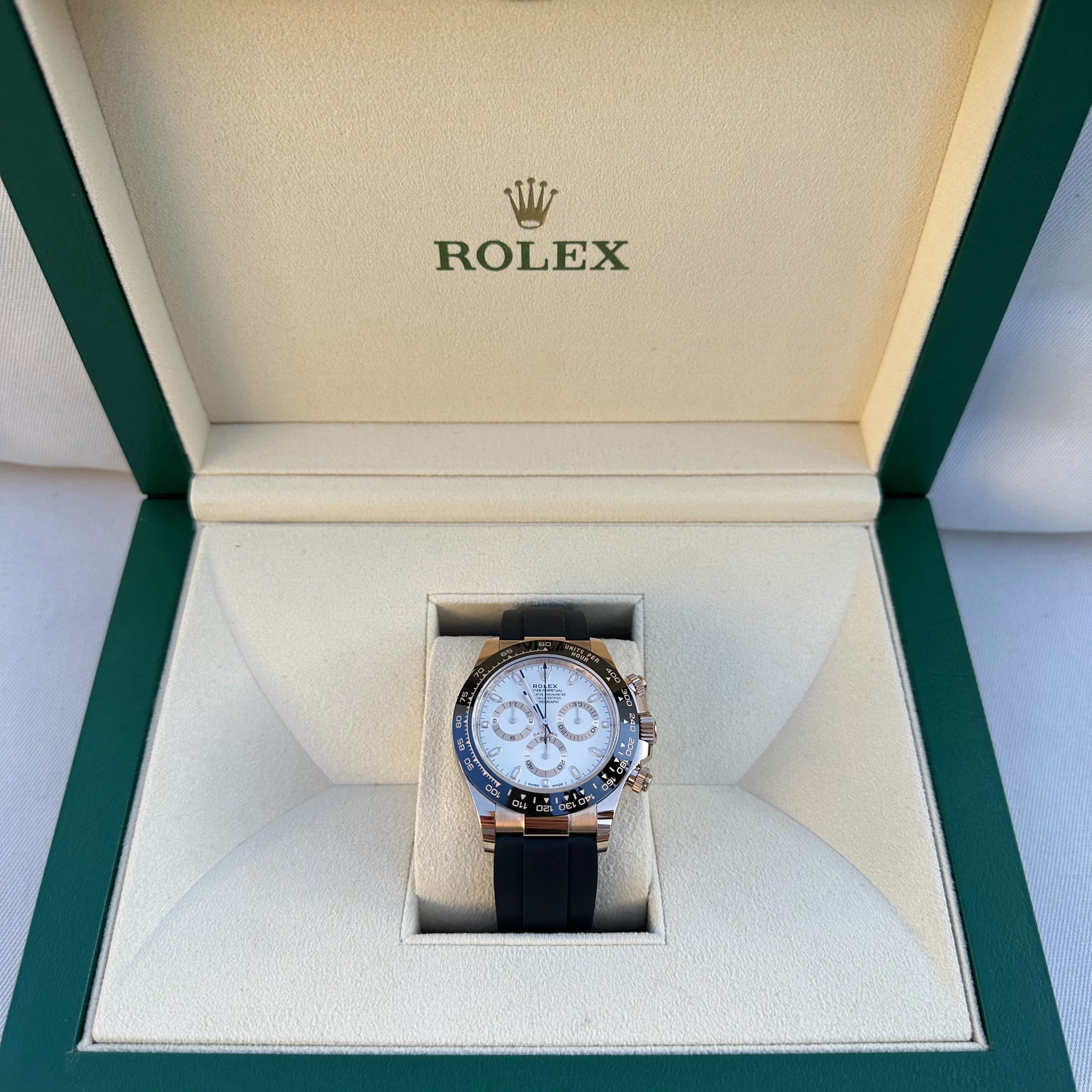 Rolex Daytona 116515ln 40mm Rose gold White 19