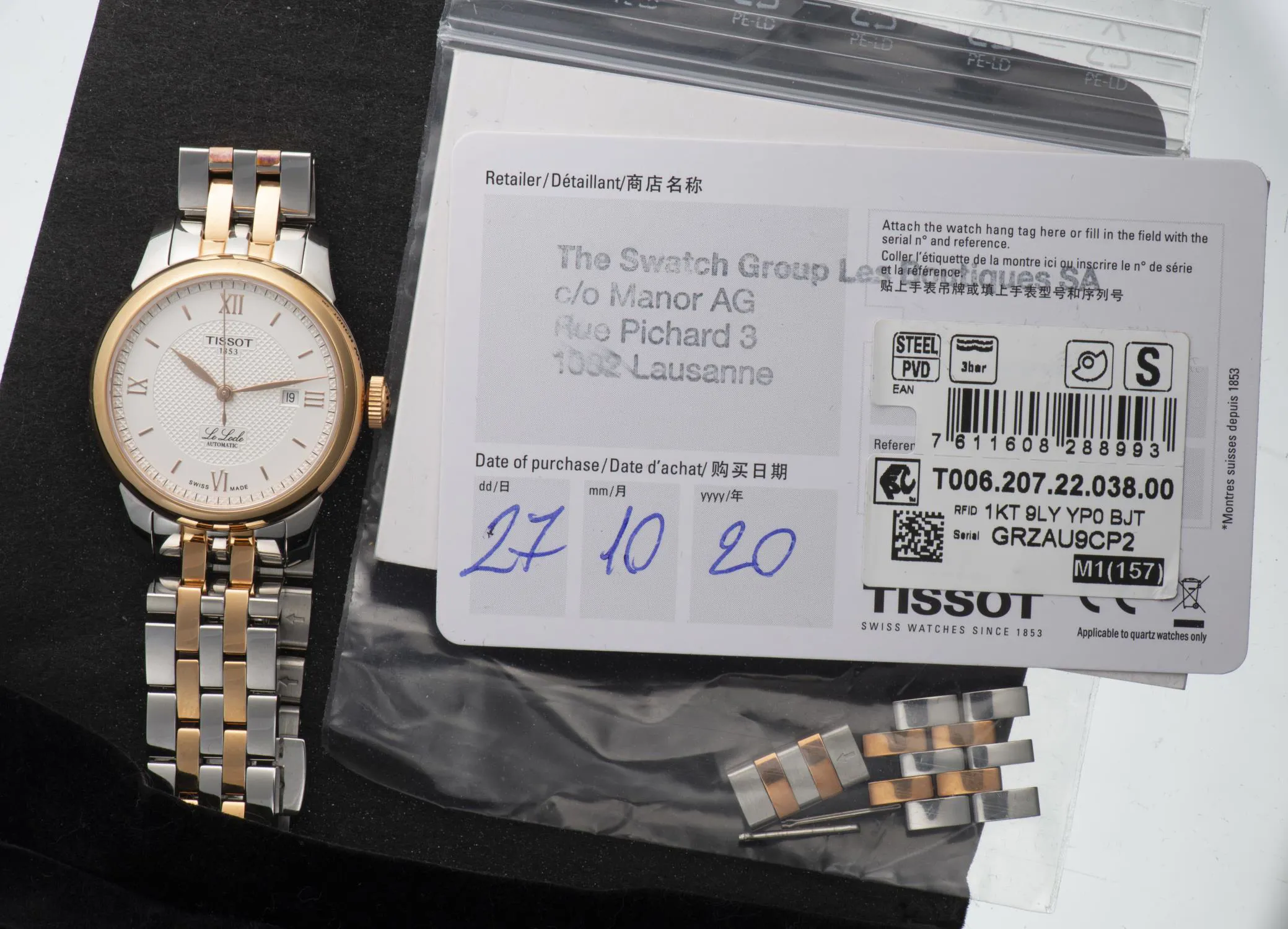 Tissot Le Locle Yellow gold and Stainless steel 4