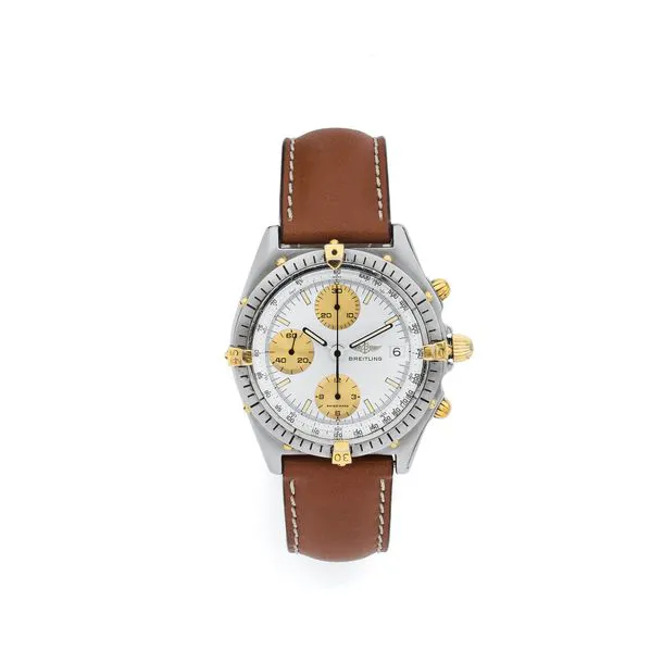 Breitling Chronomat 81950 39mm Yellow gold and stainless steel White