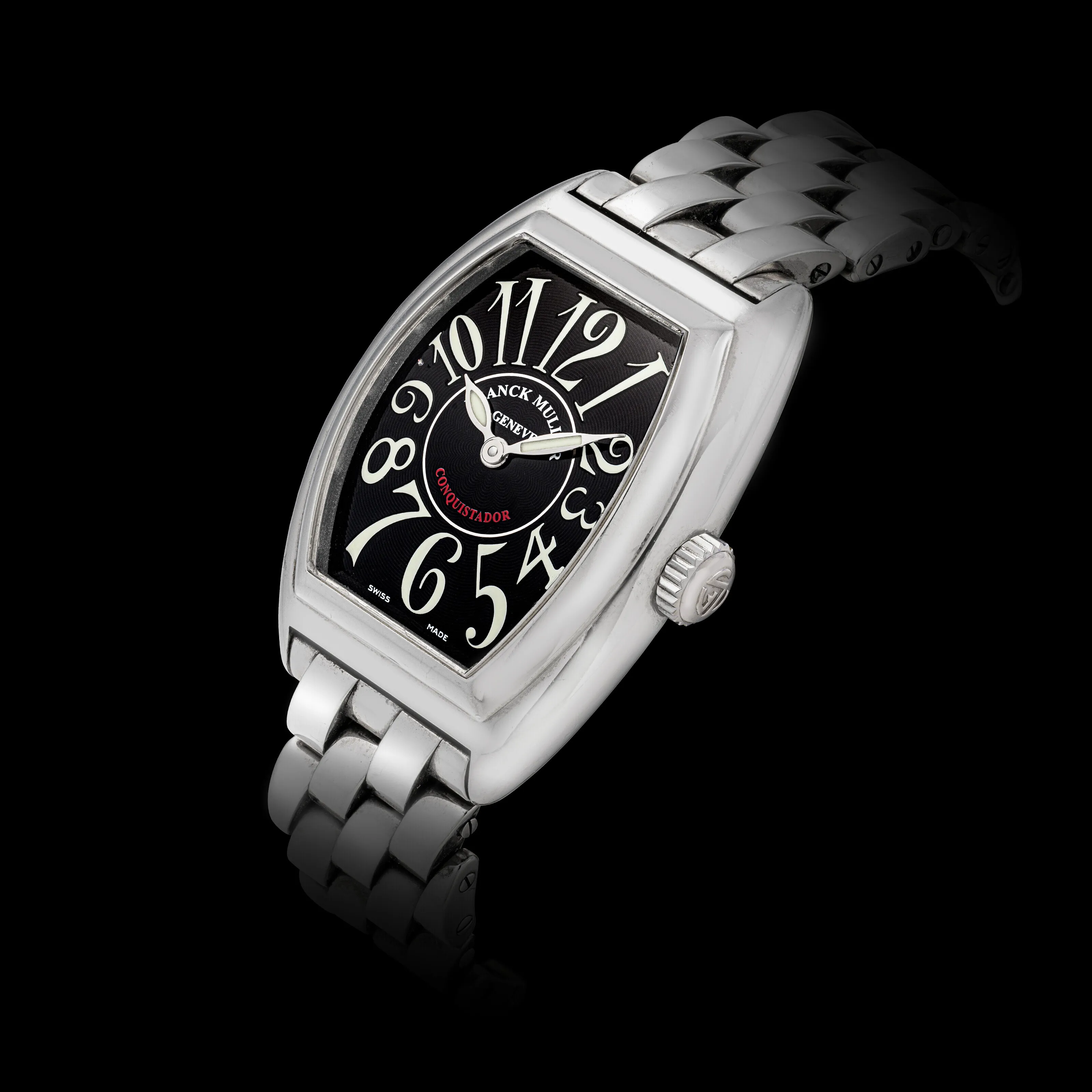 Franck Muller Conquistador 28mm Stainless steel Black