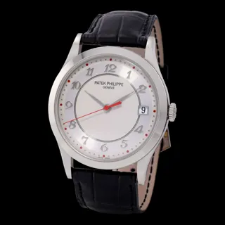 Patek Philippe Calatrava 5296G White gold Silver