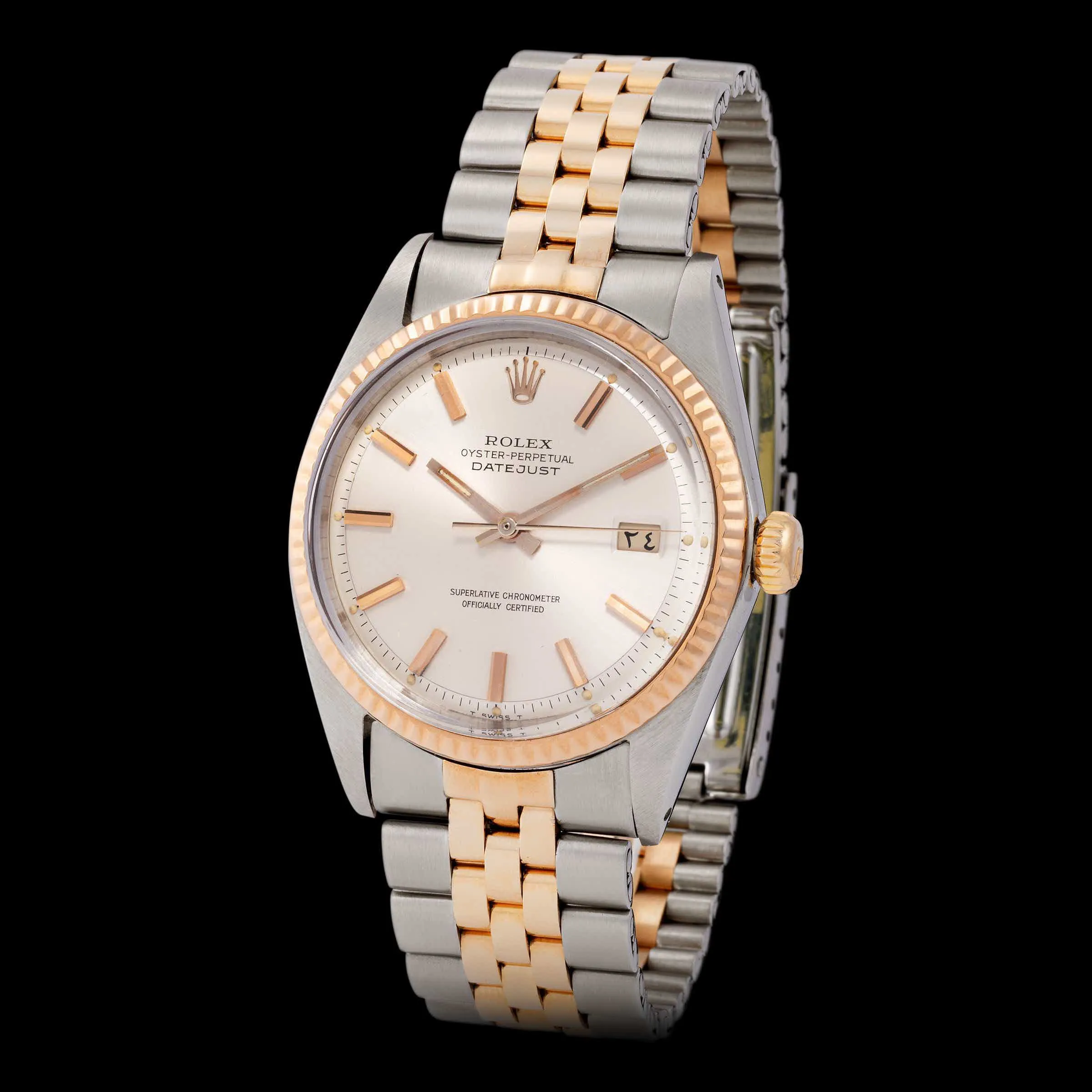 Rolex Datejust 1601 36mm Stainless steel and rose gold