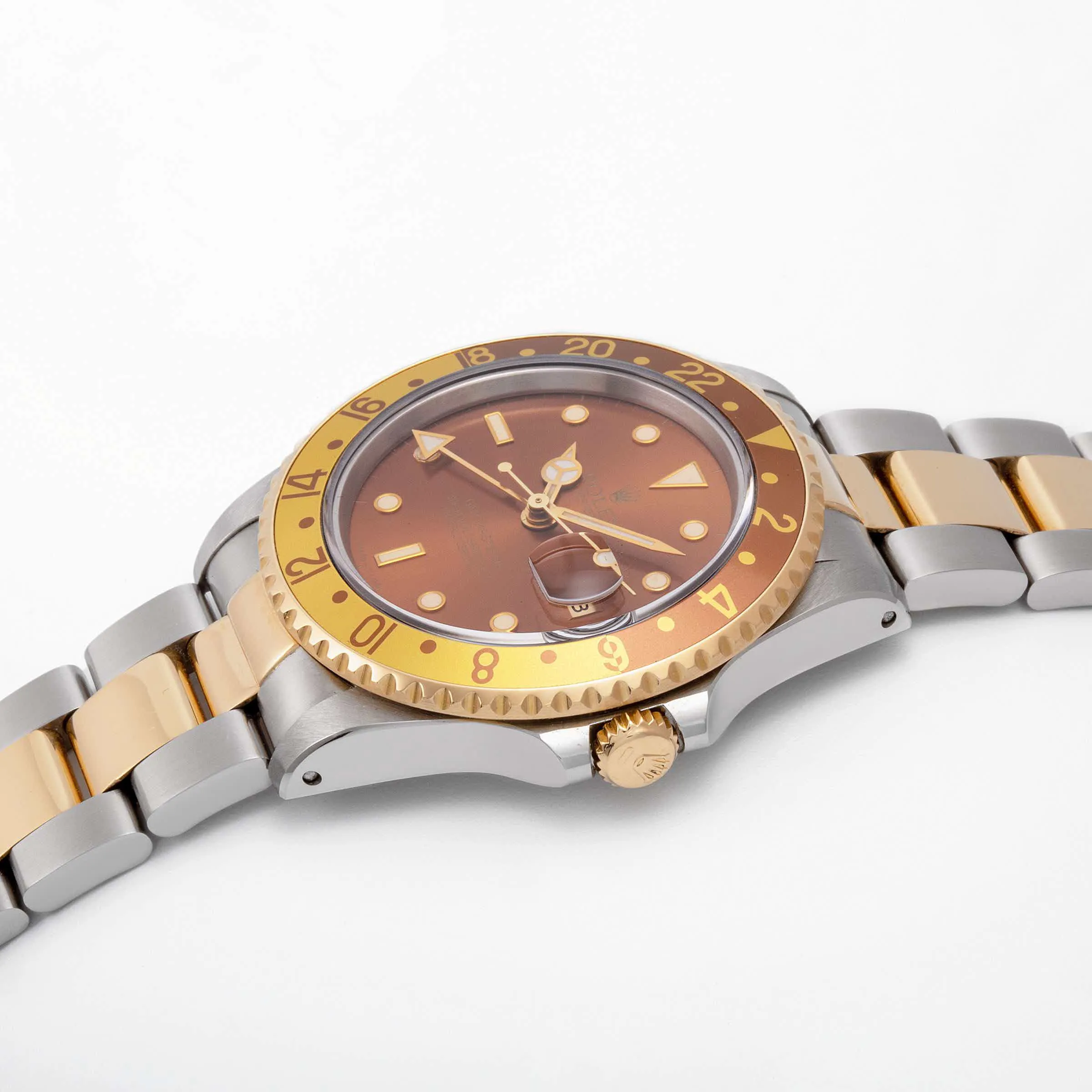 Rolex GMT-Master II 16713 40mm Yellow gold and Stainless steel Brown 1