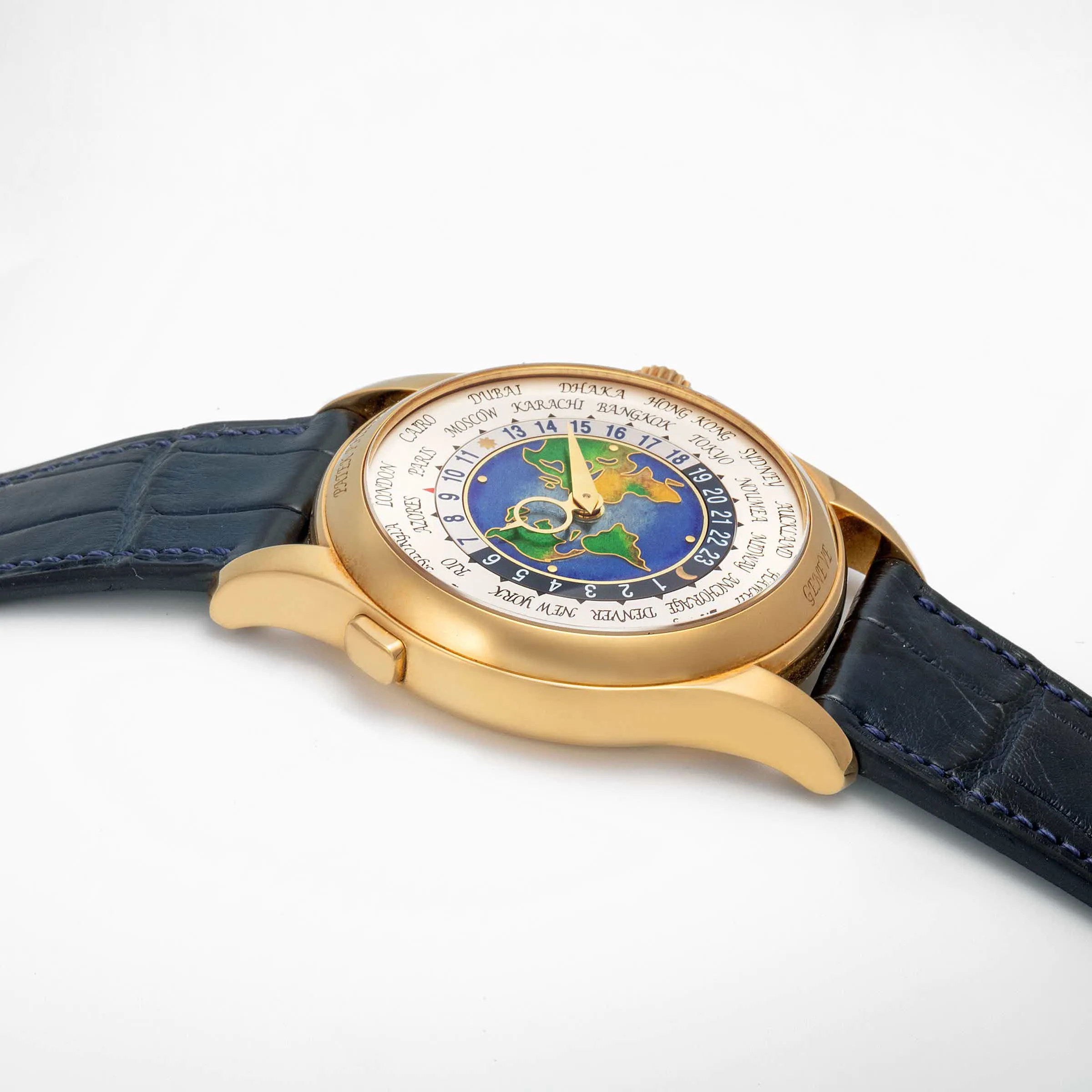 Patek Philippe World Time 5131J-001 39.5mm Yellow gold Enamel 1