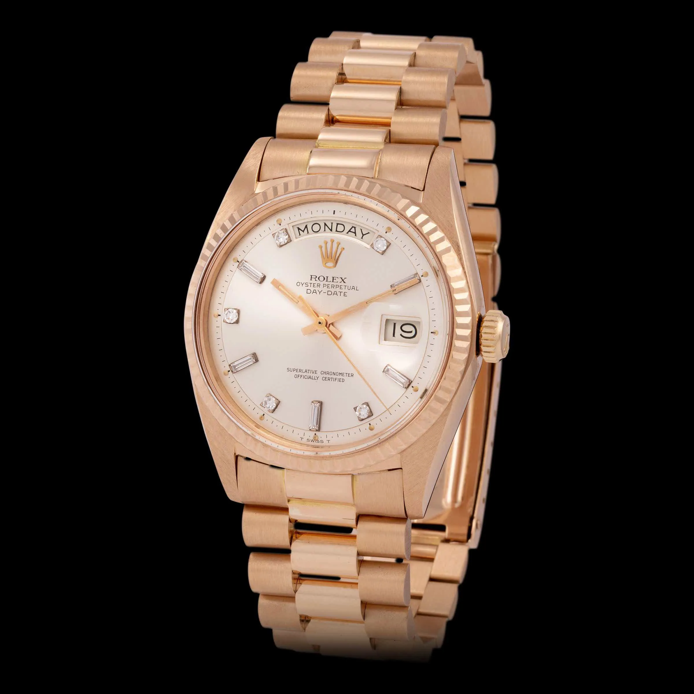 Rolex Day-Date 36 1803 36mm Rose gold Silver