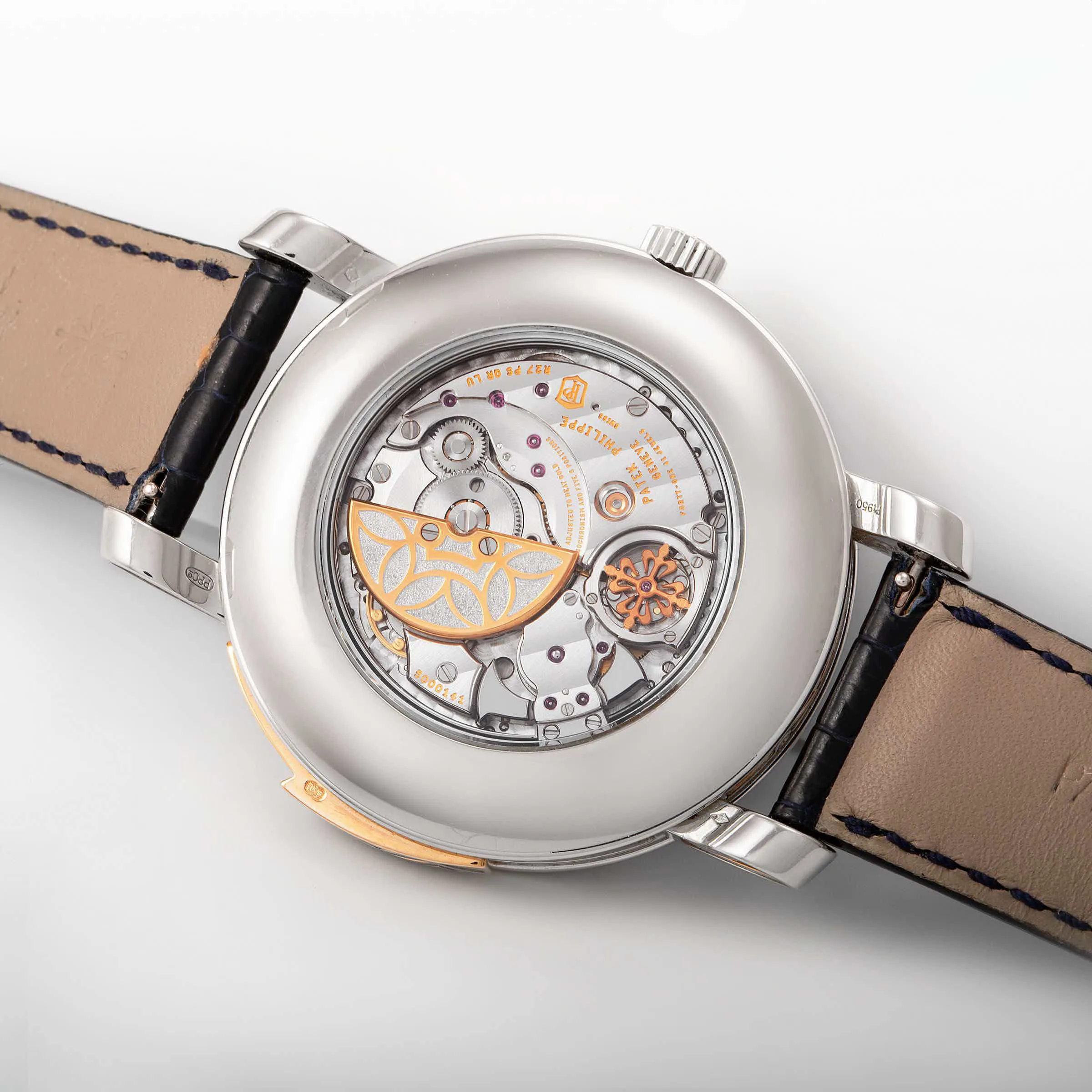 Patek Philippe Perpetual Calendar 5104 43mm Platinum and Rose gold Semi-skeletonized 3