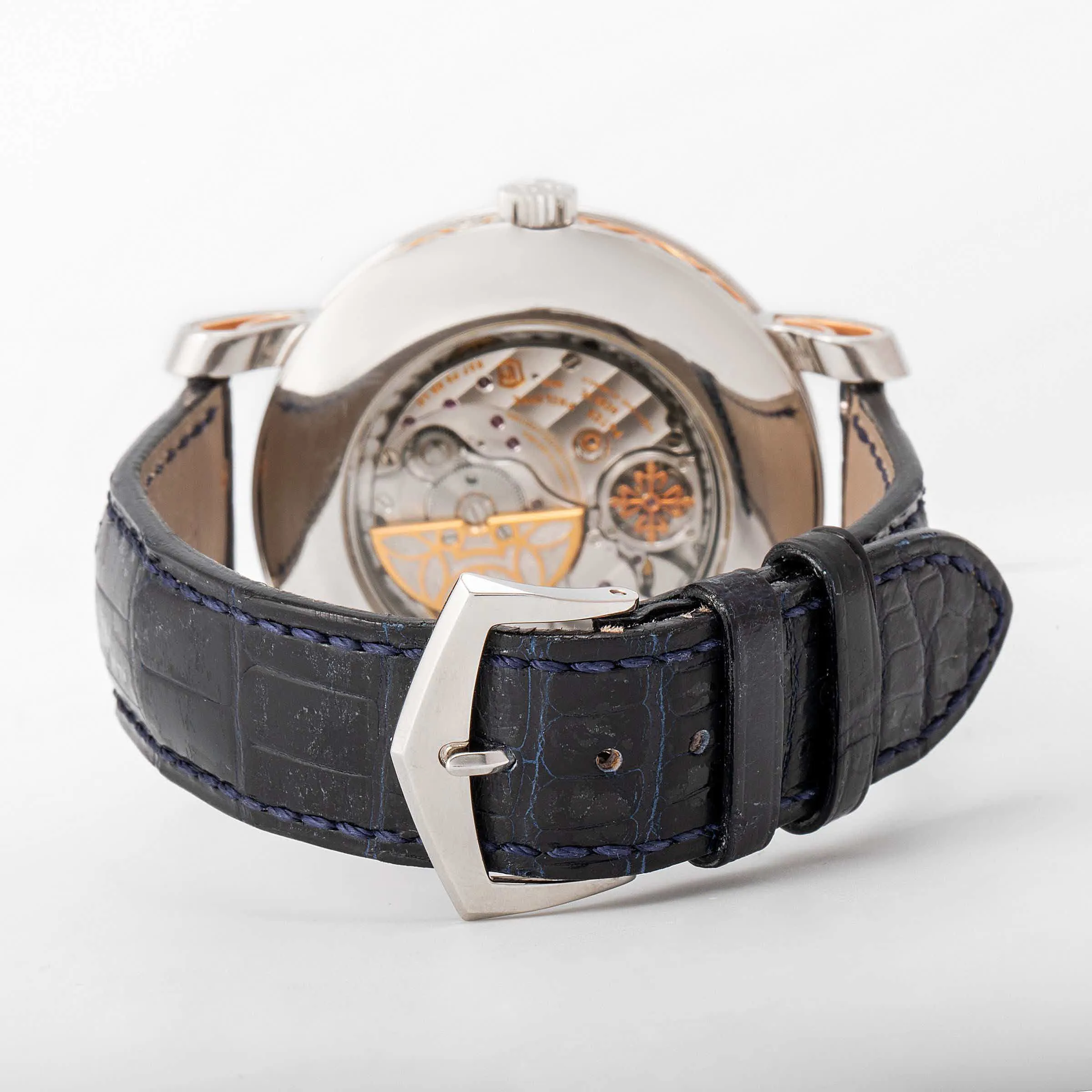 Patek Philippe Perpetual Calendar 5104 43mm Platinum and Rose gold Semi-skeletonized 4