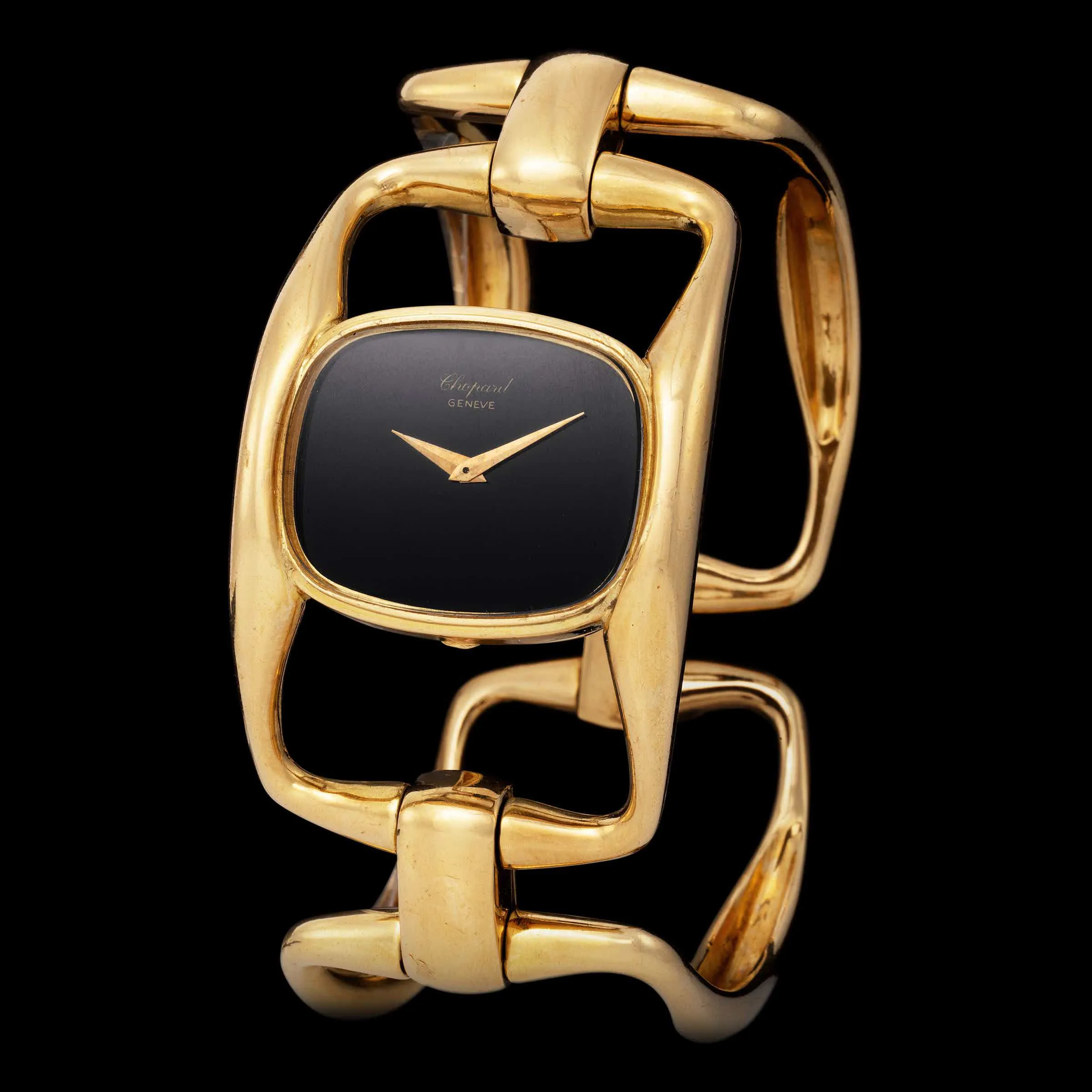 Chopard 2027 1 33mm Yellow gold Onyx