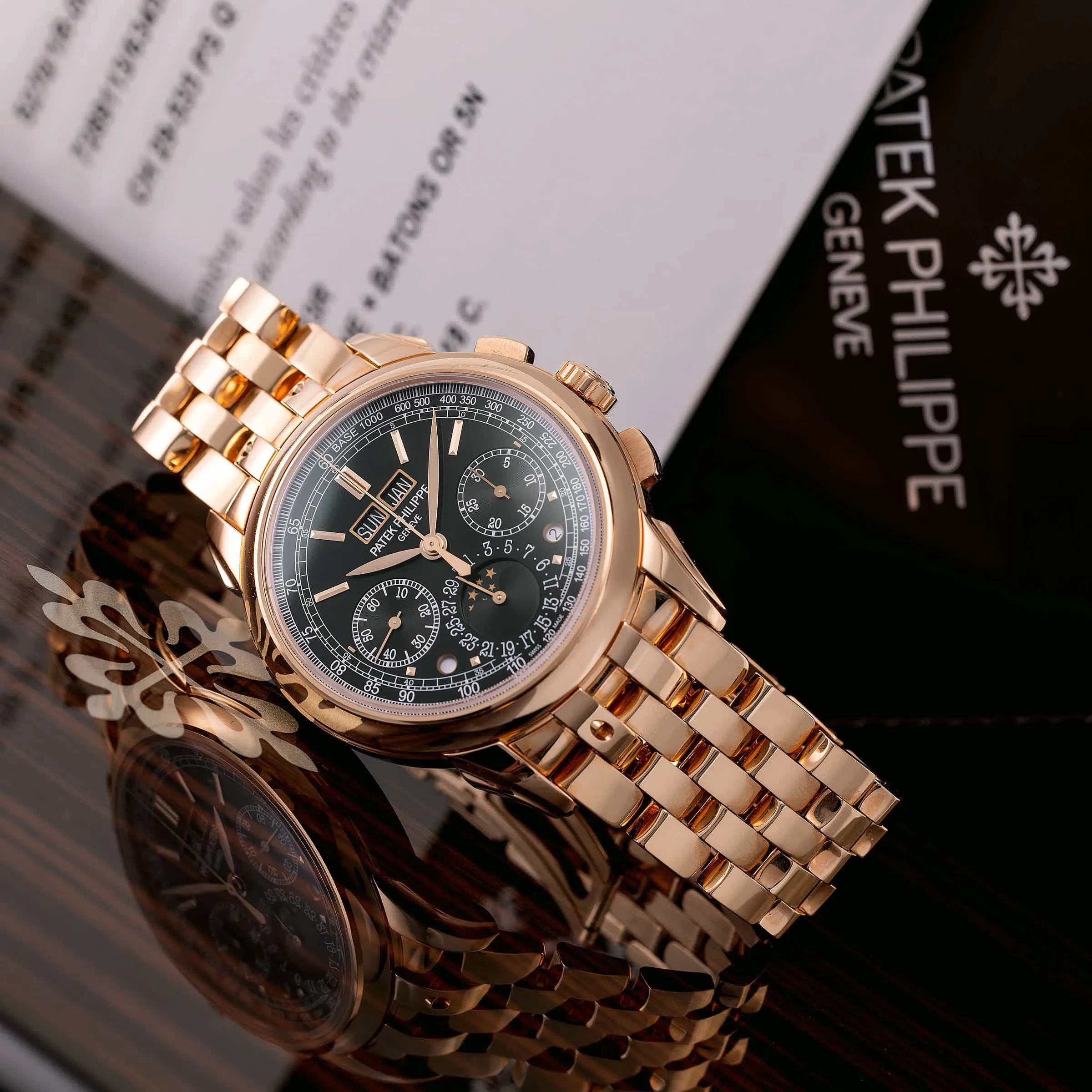 Patek Philippe Perpetual Calendar Chronograph 5270/1R 41mm Rose gold Black 5