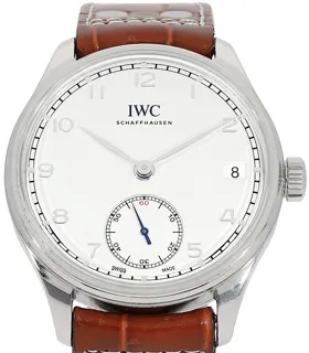 IWC Portugieser Handaufzug IW510203 Stainless steel White