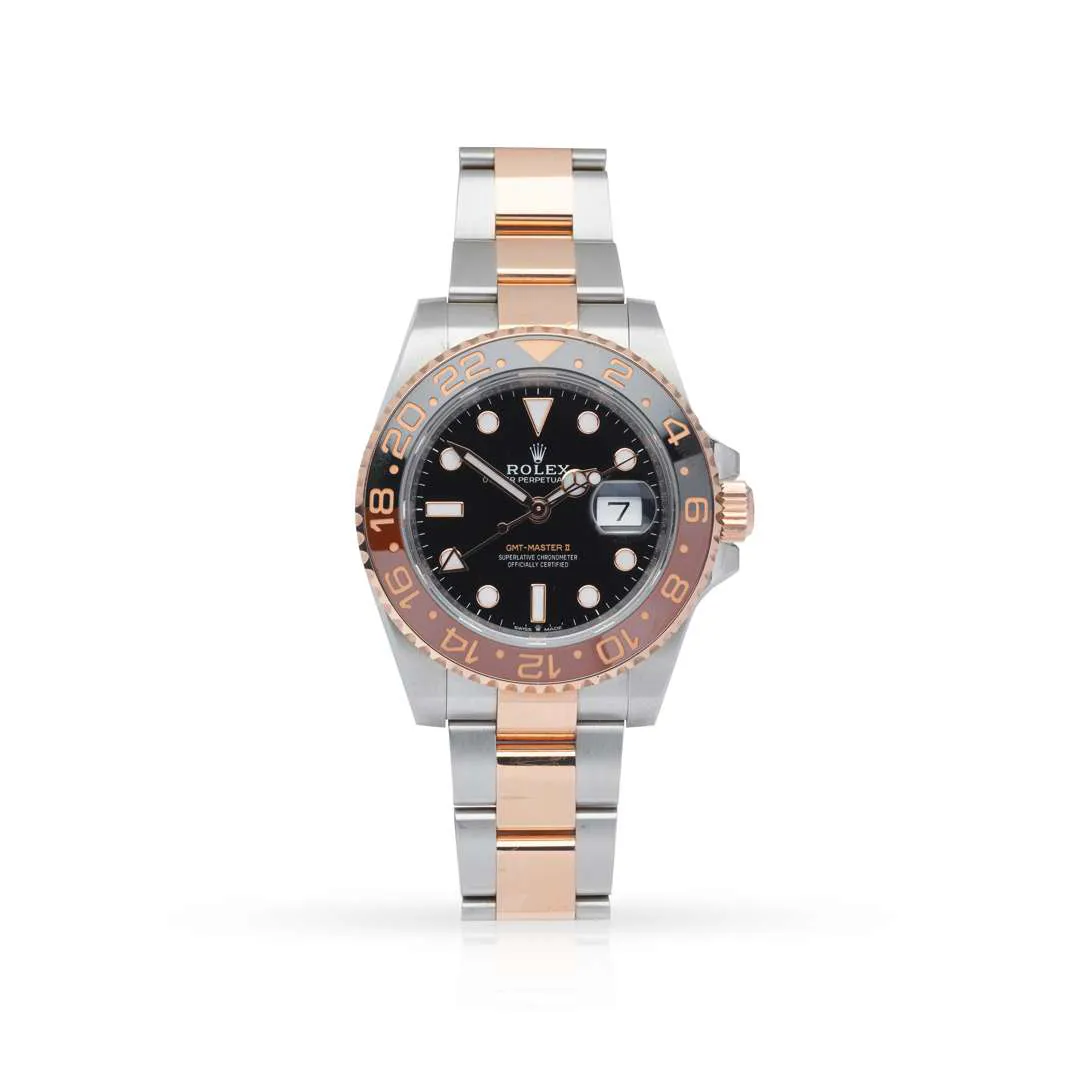 Rolex GMT-Master II 126711CHNR 40mm Rose gold and Stainless steel Black